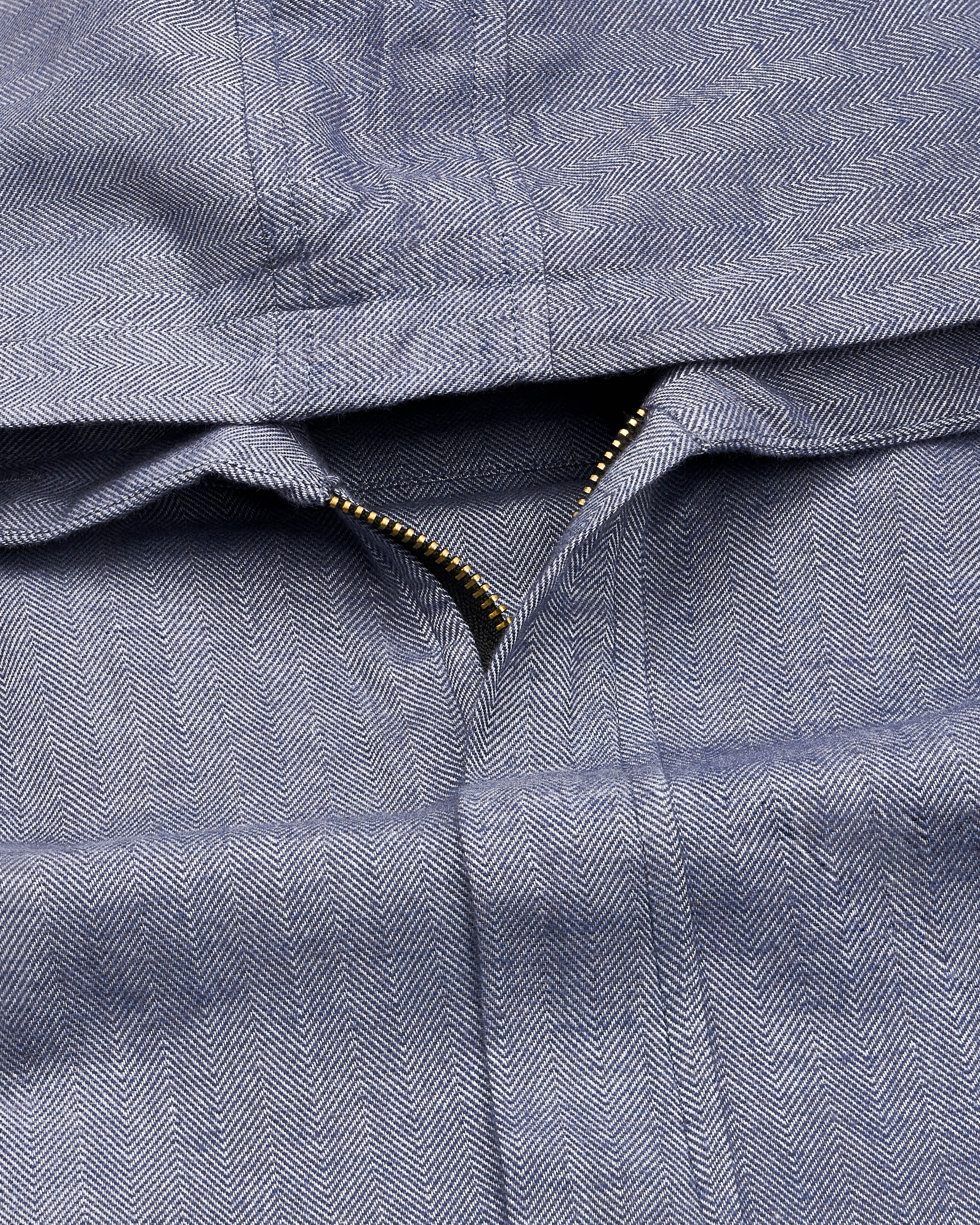 Waterloo Gray and Black Royal Oxford Designer Hoodie Shirt with Zipper Closure