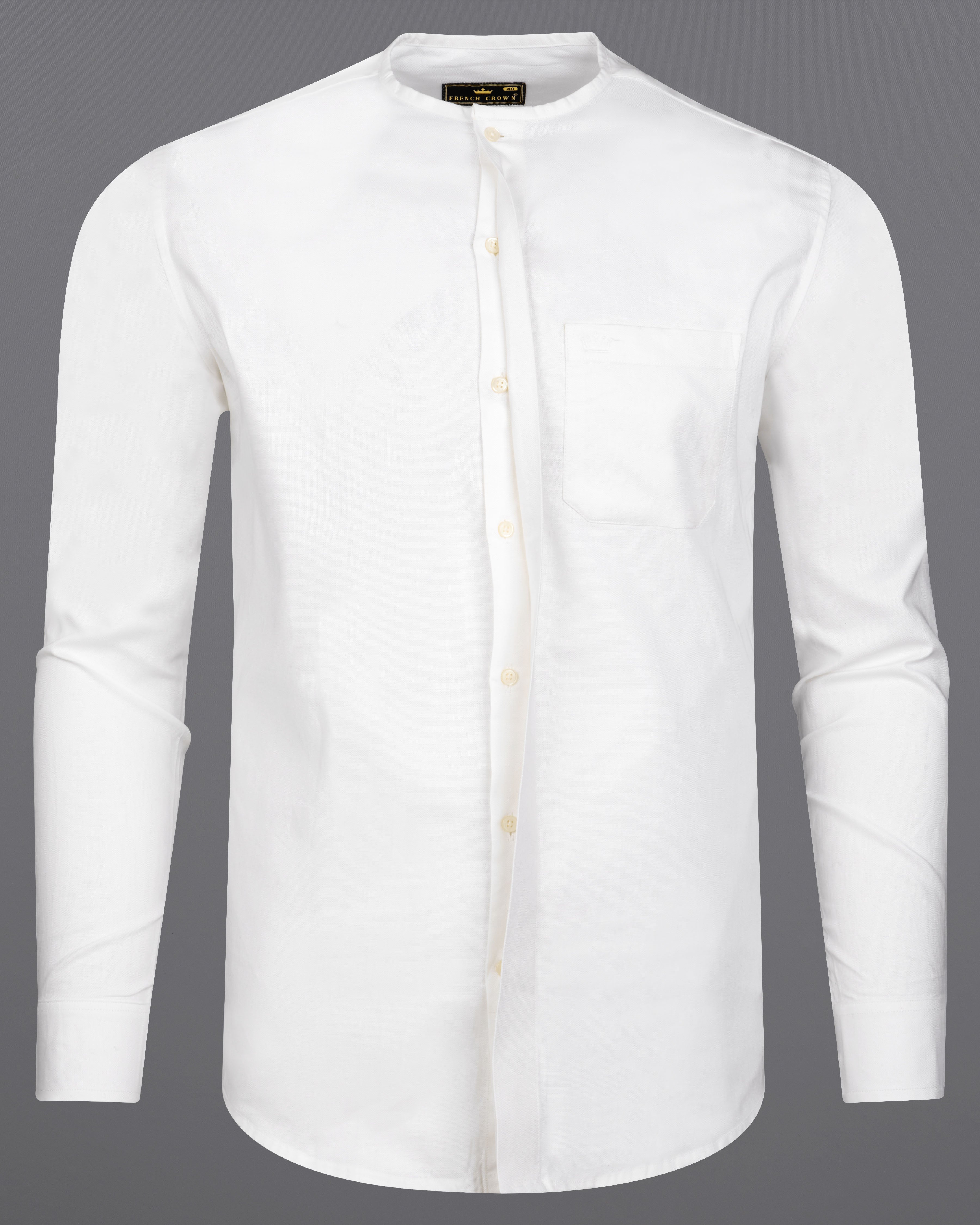 Bright White Royal Oxford Designer Shirt