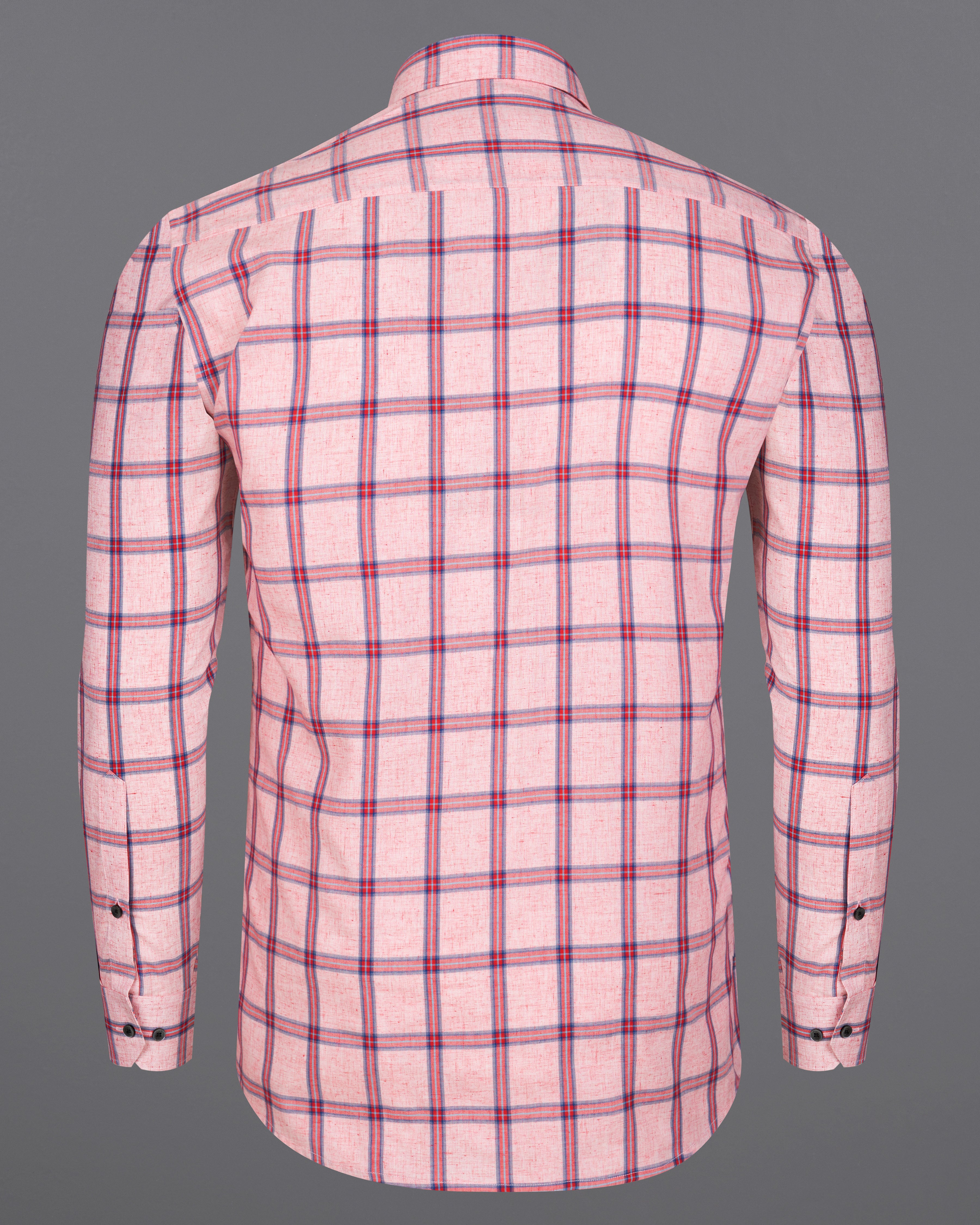 Oyster Pink with Cornell Pink Windowpane Premium Cotton Shirt 9051-BLK-38, 9051-BLK-H-38, 9051-BLK-39, 9051-BLK-H-39, 9051-BLK-40, 9051-BLK-H-40, 9051-BLK-42, 9051-BLK-H-42, 9051-BLK-44, 9051-BLK-H-44, 9051-BLK-46, 9051-BLK-H-46, 9051-BLK-48, 9051-BLK-H-48, 9051-BLK-50, 9051-BLK-H-50, 9051-BLK-52, 9051-BLK-H-52