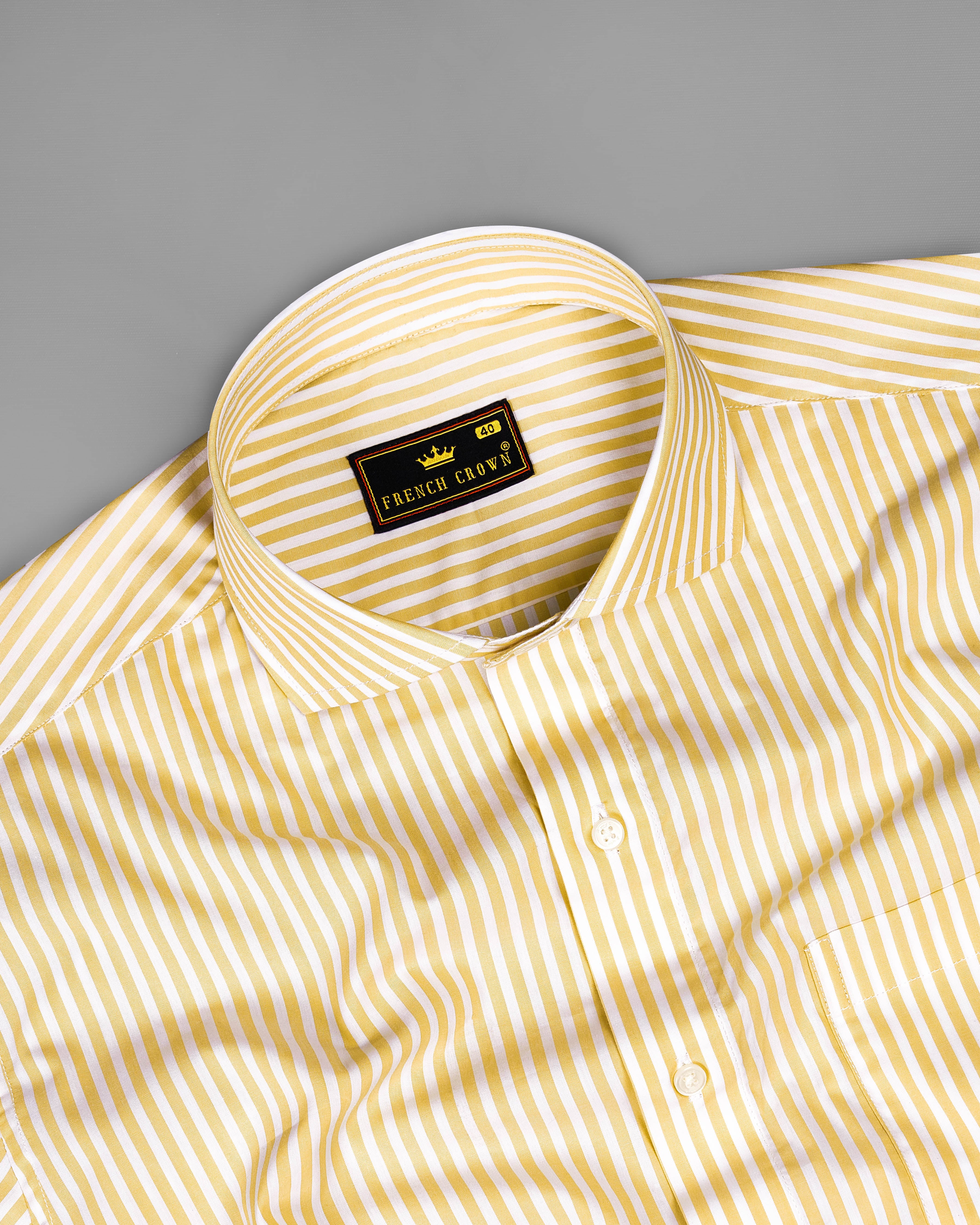 Apache Yellow and White Striped Premium Cotton Shirt 9075-CA-38, 9075-CA-H-38, 9075-CA-39, 9075-CA-H-39, 9075-CA-40, 9075-CA-H-40, 9075-CA-42, 9075-CA-H-42, 9075-CA-44, 9075-CA-H-44, 9075-CA-46, 9075-CA-H-46, 9075-CA-48, 9075-CA-H-48, 9075-CA-50, 9075-CA-H-50, 9075-CA-52, 9075-CA-H-52