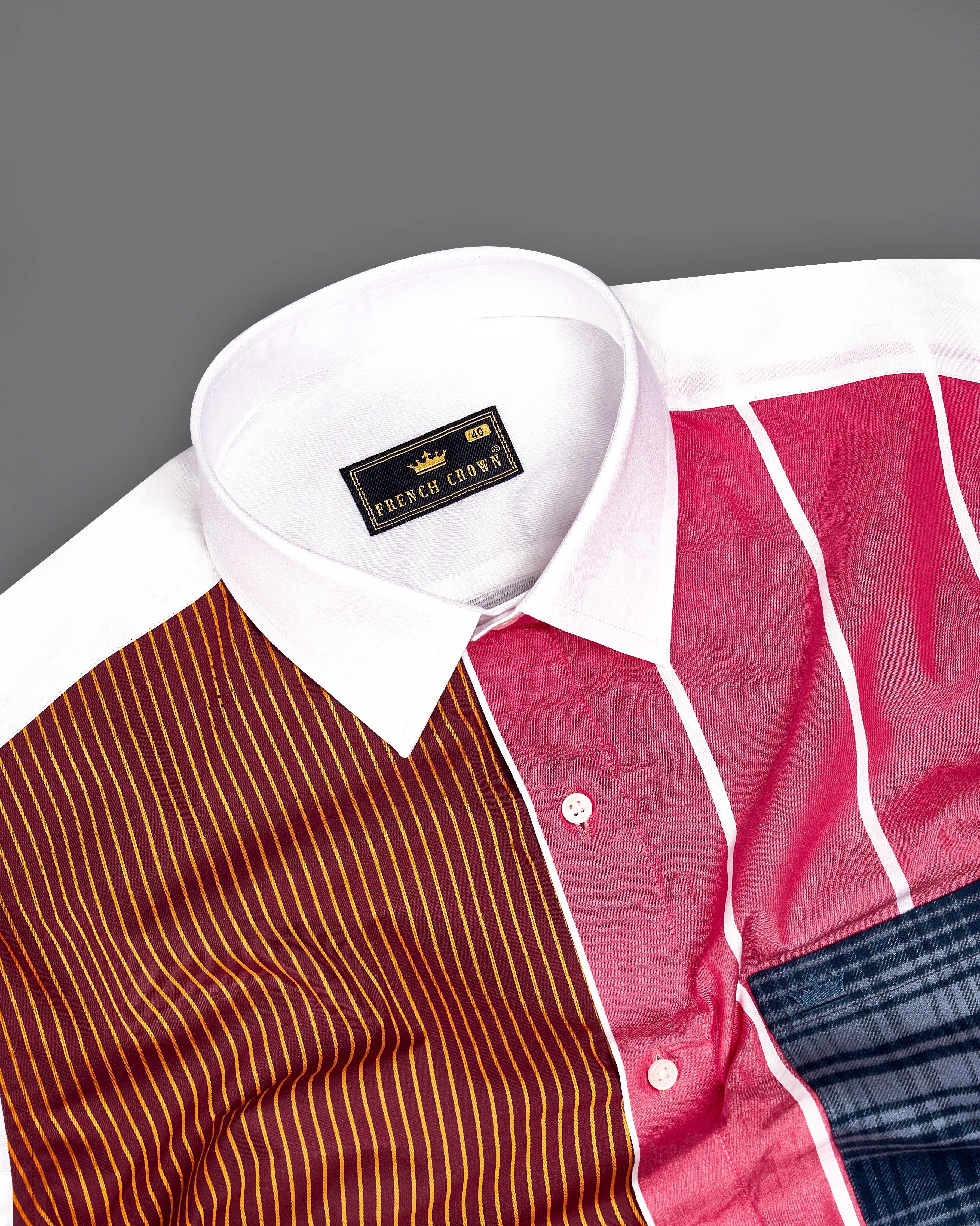 Cabaret Pink with Crater Maroon Multicolour Striped Premium Cotton Designer Shirt 9167-P247-38,9167-P247-H-38,9167-P247-39,9167-P247-H-39,9167-P247-40,9167-P247-H-40,9167-P247-42,9167-P247-H-42,9167-P247-44,9167-P247-H-44,9167-P247-46,9167-P247-H-46,9167-P247-48,9167-P247-H-48,9167-P247-50,9167-P247-H-50,9167-P247-52,9167-P247-H-52