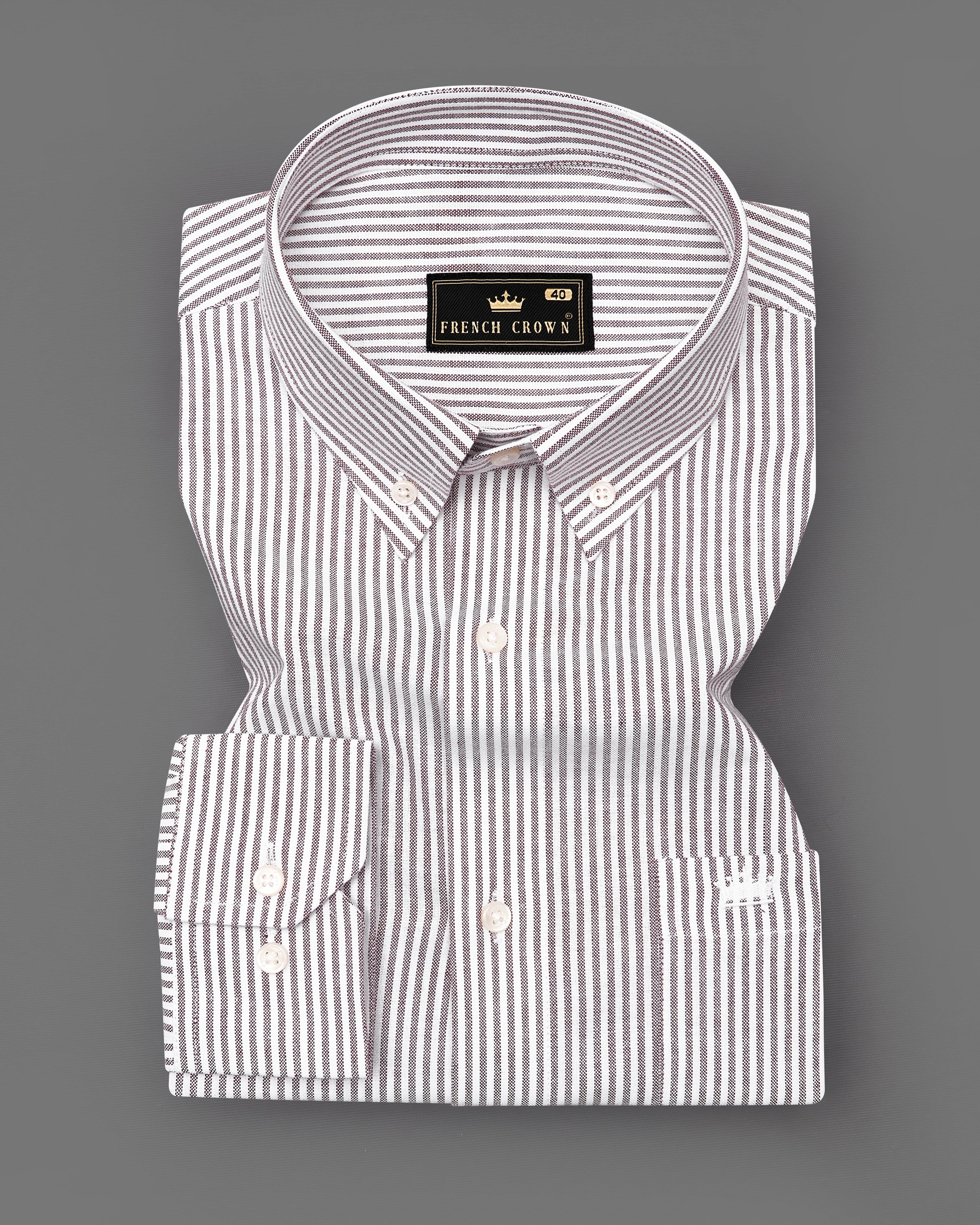 Venus Brown with White Striped Royal Oxford Shirt 9172-BD-38,9172-BD-H-38,9172-BD-39,9172-BD-H-39,9172-BD-40,9172-BD-H-40,9172-BD-42,9172-BD-H-42,9172-BD-44,9172-BD-H-44,9172-BD-46,9172-BD-H-46,9172-BD-48,9172-BD-H-48,9172-BD-50,9172-BD-H-50,9172-BD-52,9172-BD-H-52