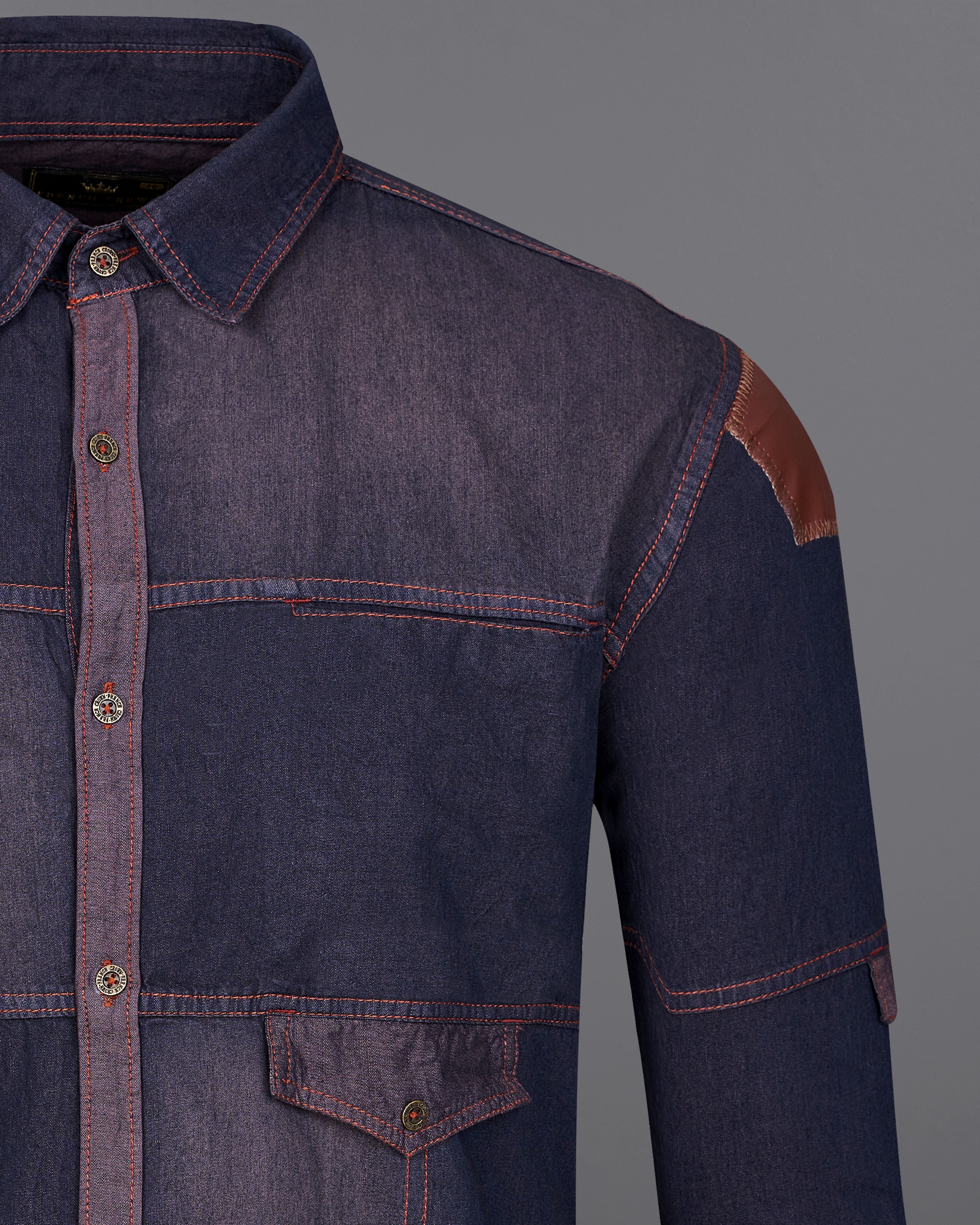 Wrangler Denim Work Shirt Men's Flame Resistant Blue | FR Depot