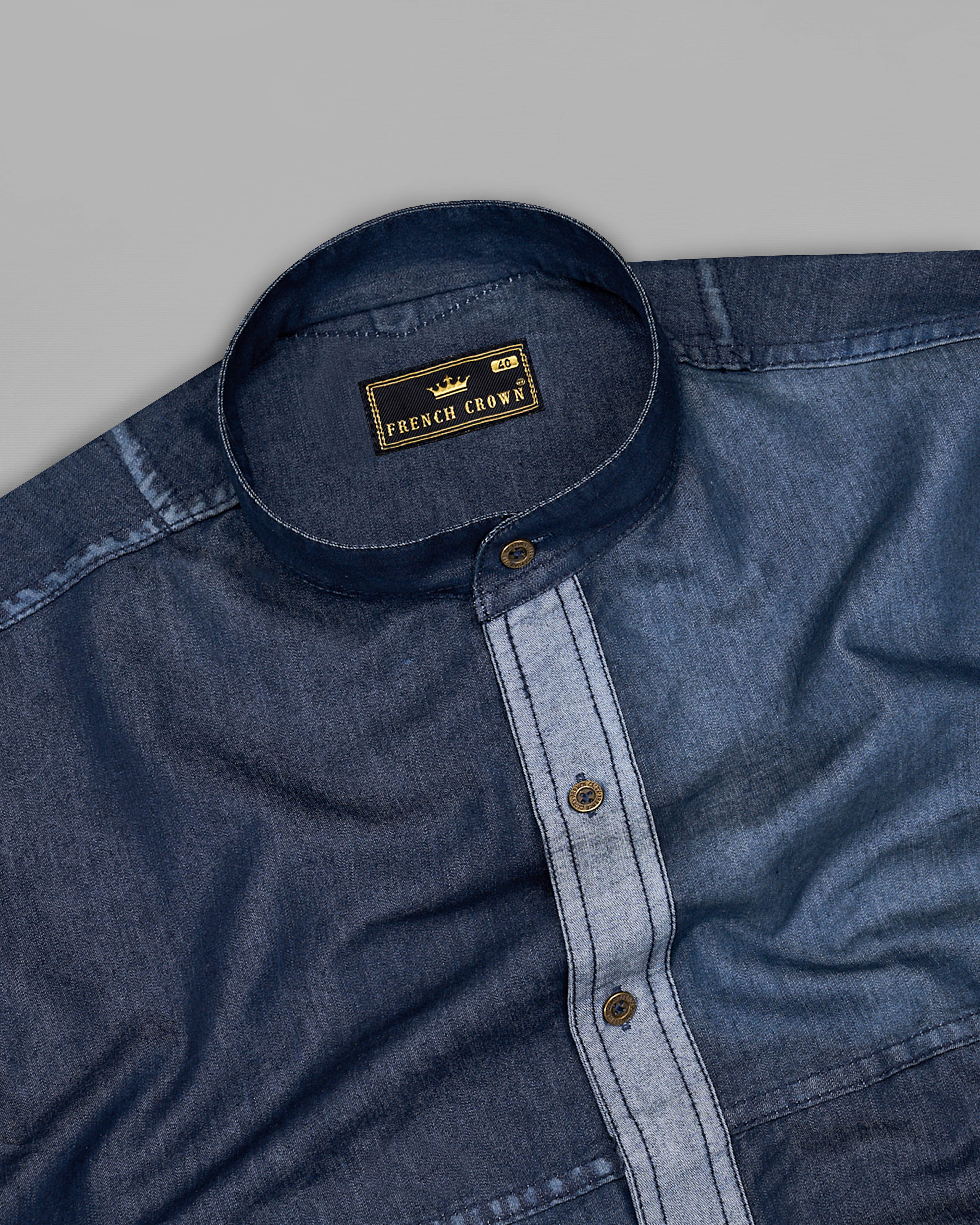 Ariat FR Men's Solid Steel Blue Vented Work Shirt | 10035433