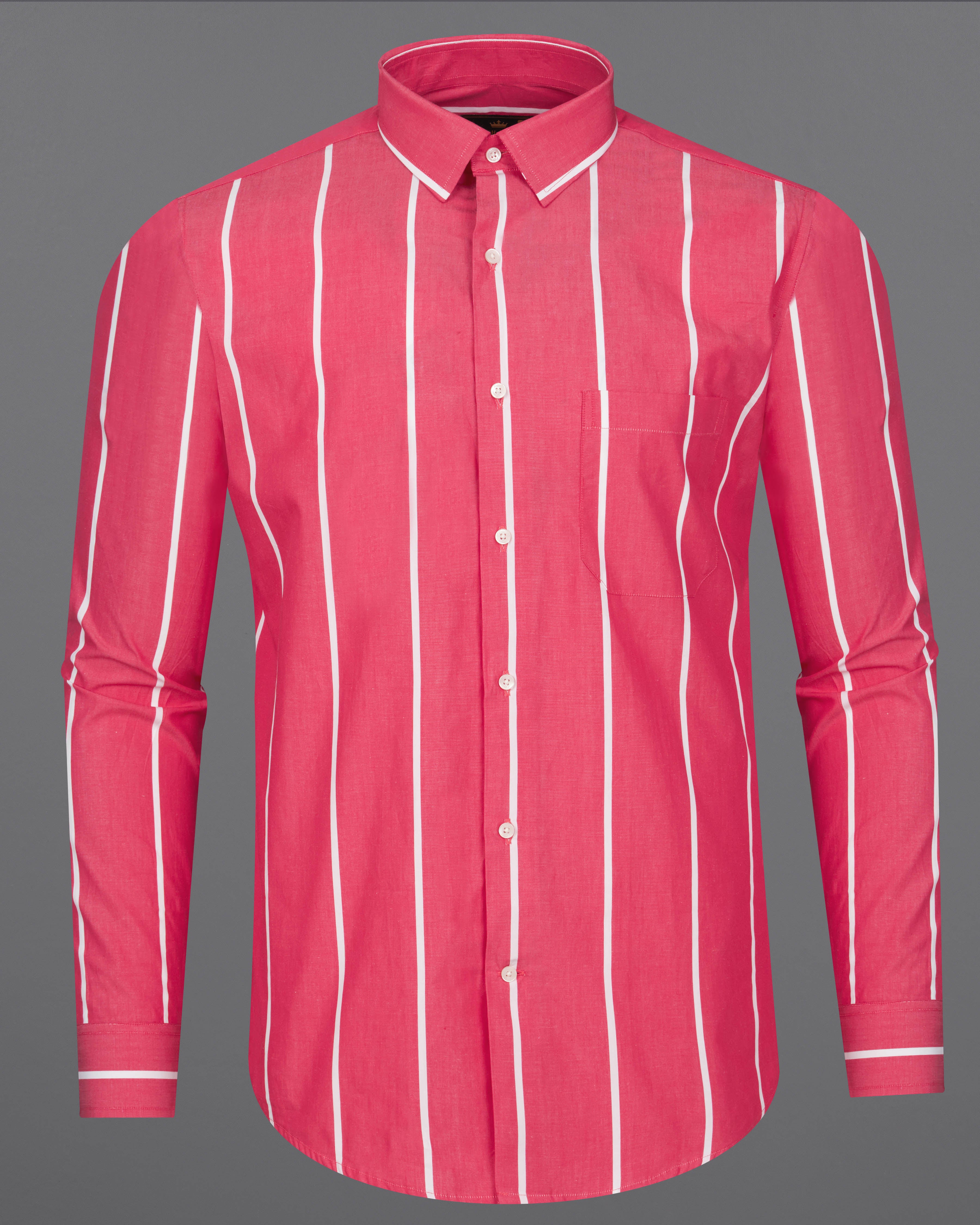 Cabaret Red Striped Premium Cotton Shirt 9217-38,9217-H-38,9217-39,9217-H-39,9217-40,9217-H-40,9217-42,9217-H-42,9217-44,9217-H-44,9217-46,9217-H-46,9217-48,9217-H-48,9217-50,9217-H-50,9217-52,9217-H-52