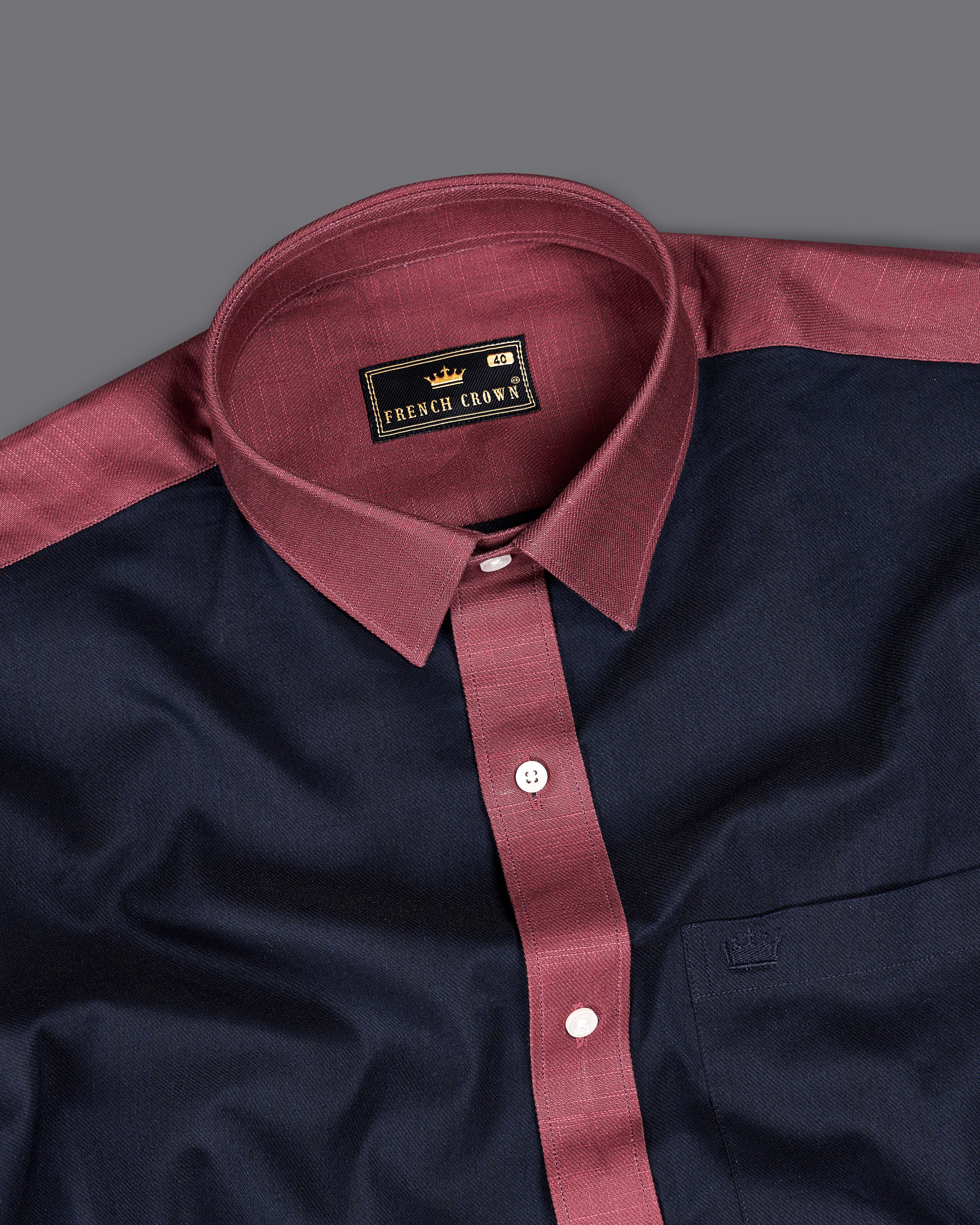 Firefly Navy Blue with Pink Patchwork Twill Premium Cotton Designer Shirt 9220-P207-38,9220-P207-H-38,9220-P207-39,9220-P207-H-39,9220-P207-40,9220-P207-H-40,9220-P207-42,9220-P207-H-42,9220-P207-44,9220-P207-H-44,9220-P207-46,9220-P207-H-46,9220-P207-48,9220-P207-H-48,9220-P207-50,9220-P207-H-50,9220-P207-52,9220-P207-H-52