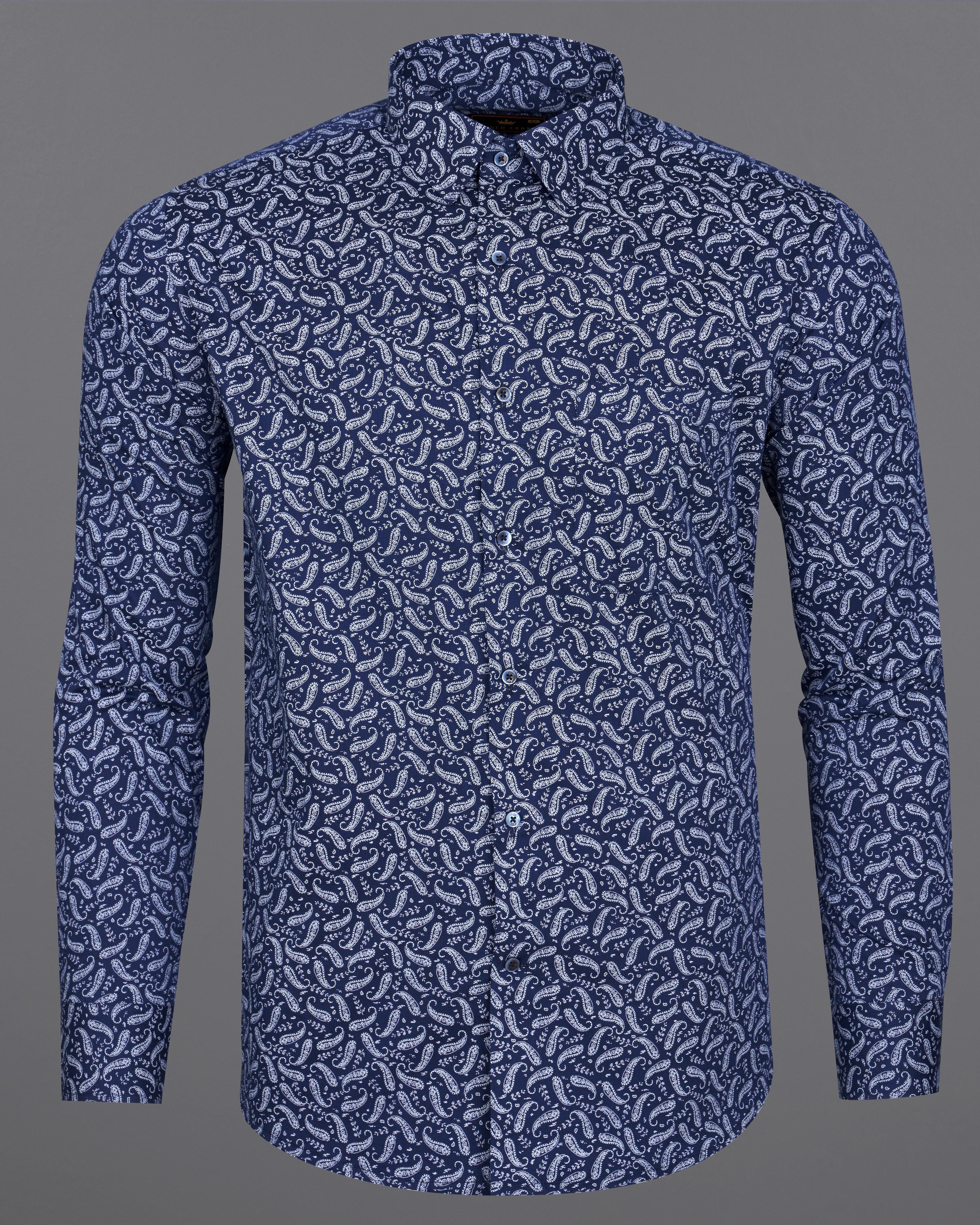 Biscay Blue Paisley Textured Royal Oxford Shirt 9261-BLE-38,9261-BLE-H-38,9261-BLE-39,9261-BLE-H-39,9261-BLE-40,9261-BLE-H-40,9261-BLE-42,9261-BLE-H-42,9261-BLE-44,9261-BLE-H-44,9261-BLE-46,9261-BLE-H-46,9261-BLE-48,9261-BLE-H-48,9261-BLE-50,9261-BLE-H-50,9261-BLE-52,9261-BLE-H-52