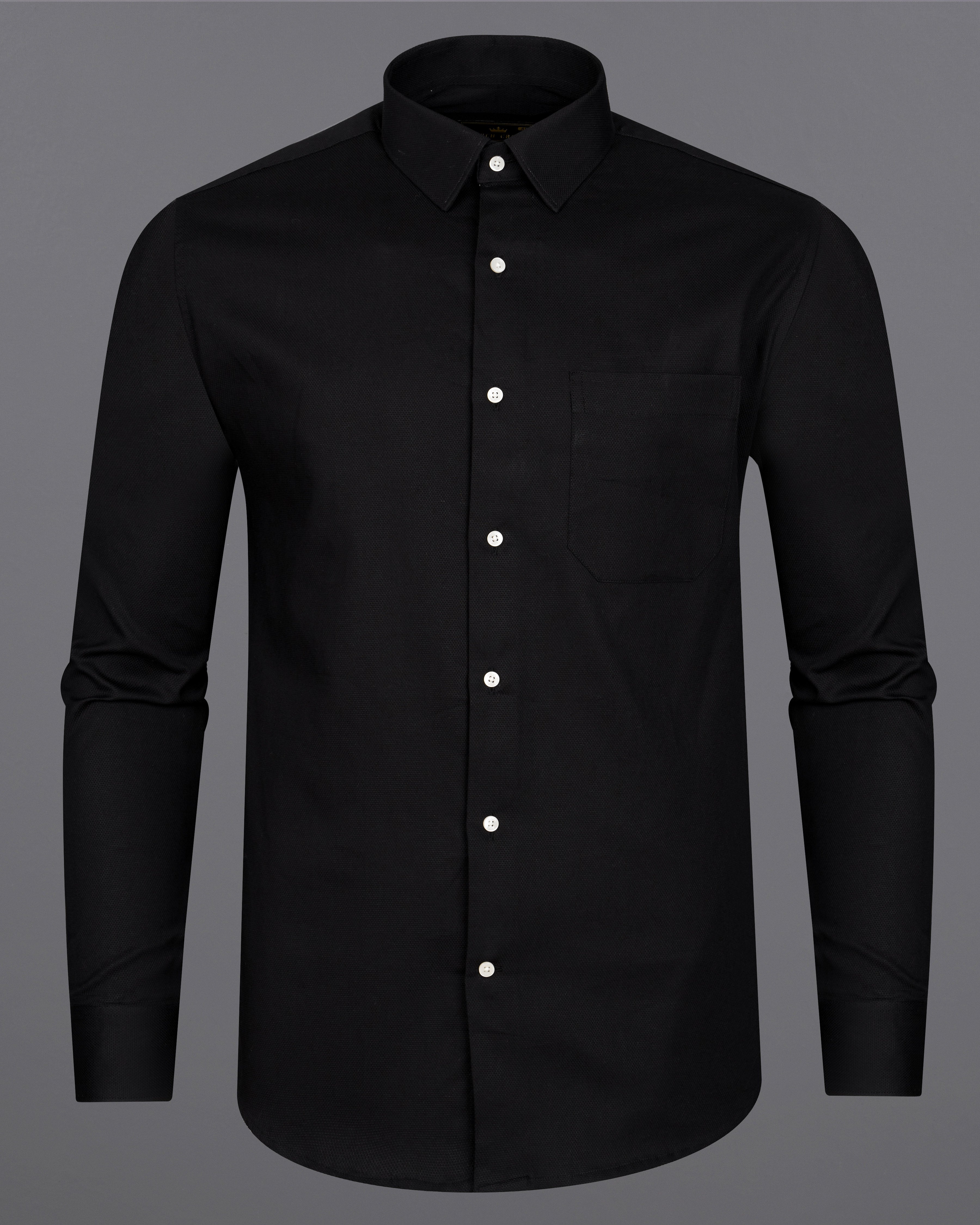 Jade Black Dobby Textured Premium Giza Cotton Shirt 9269-38,9269-H-38,9269-39,9269-H-39,9269-40,9269-H-40,9269-42,9269-H-42,9269-44,9269-H-44,9269-46,9269-H-46,9269-48,9269-H-48,9269-50,9269-H-50,9269-52,9269-H-52