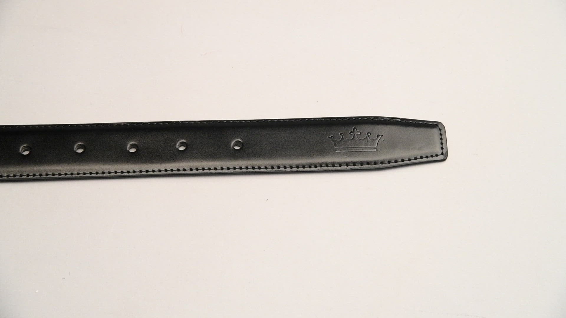 Jade Black with Subtle Sheen Vegan Leather Handcrafted Belt