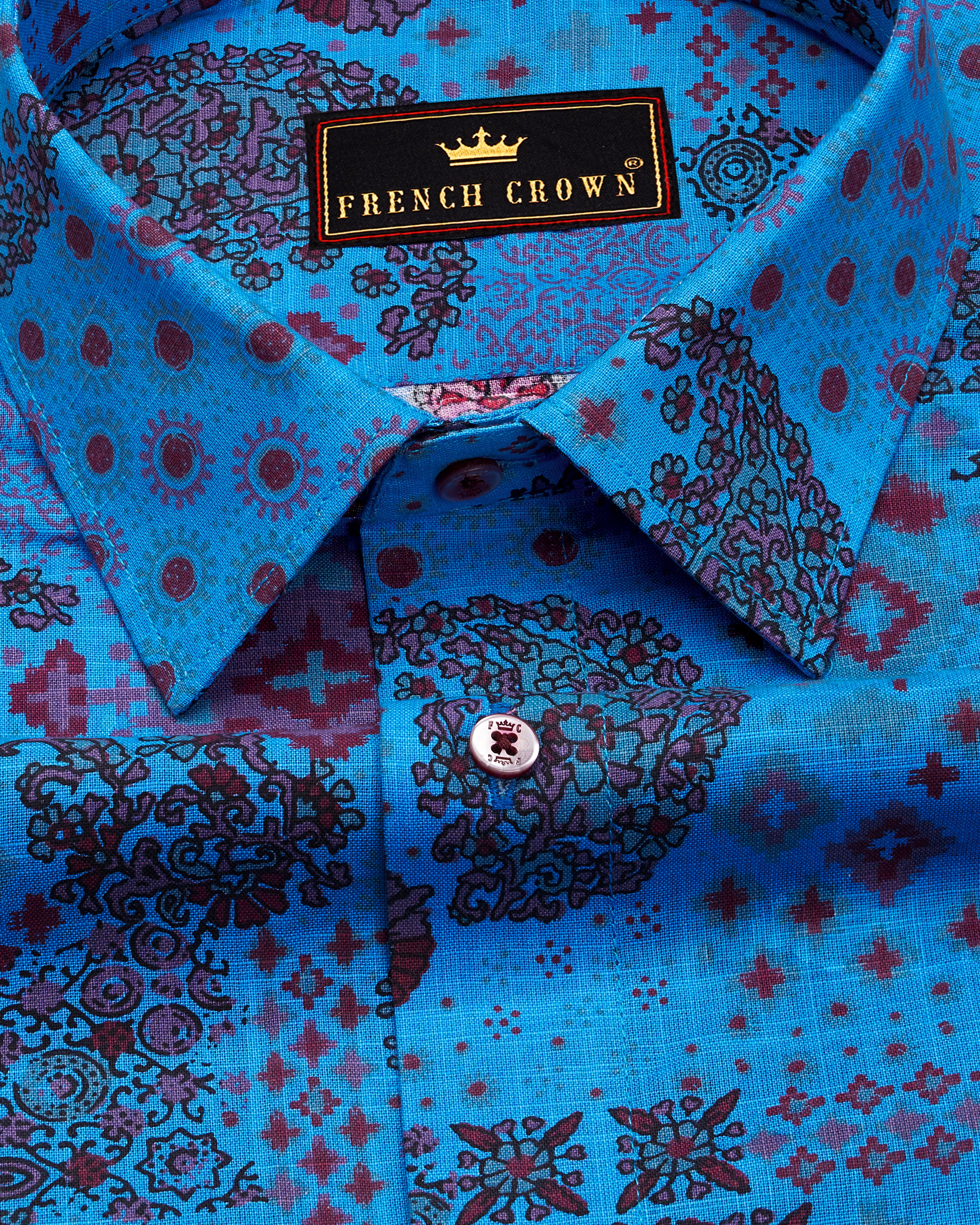 Curious Blue with Multicolour Banjara Printed Royal Oxford Shirt 9301-MN-38,9301-MN-H-38,9301-MN-39,9301-MN-H-39,9301-MN-40,9301-MN-H-40,9301-MN-42,9301-MN-H-42,9301-MN-44,9301-MN-H-44,9301-MN-46,9301-MN-H-46,9301-MN-48,9301-MN-H-48,9301-MN-50,9301-MN-H-50,9301-MN-52,9301-MN-H-52