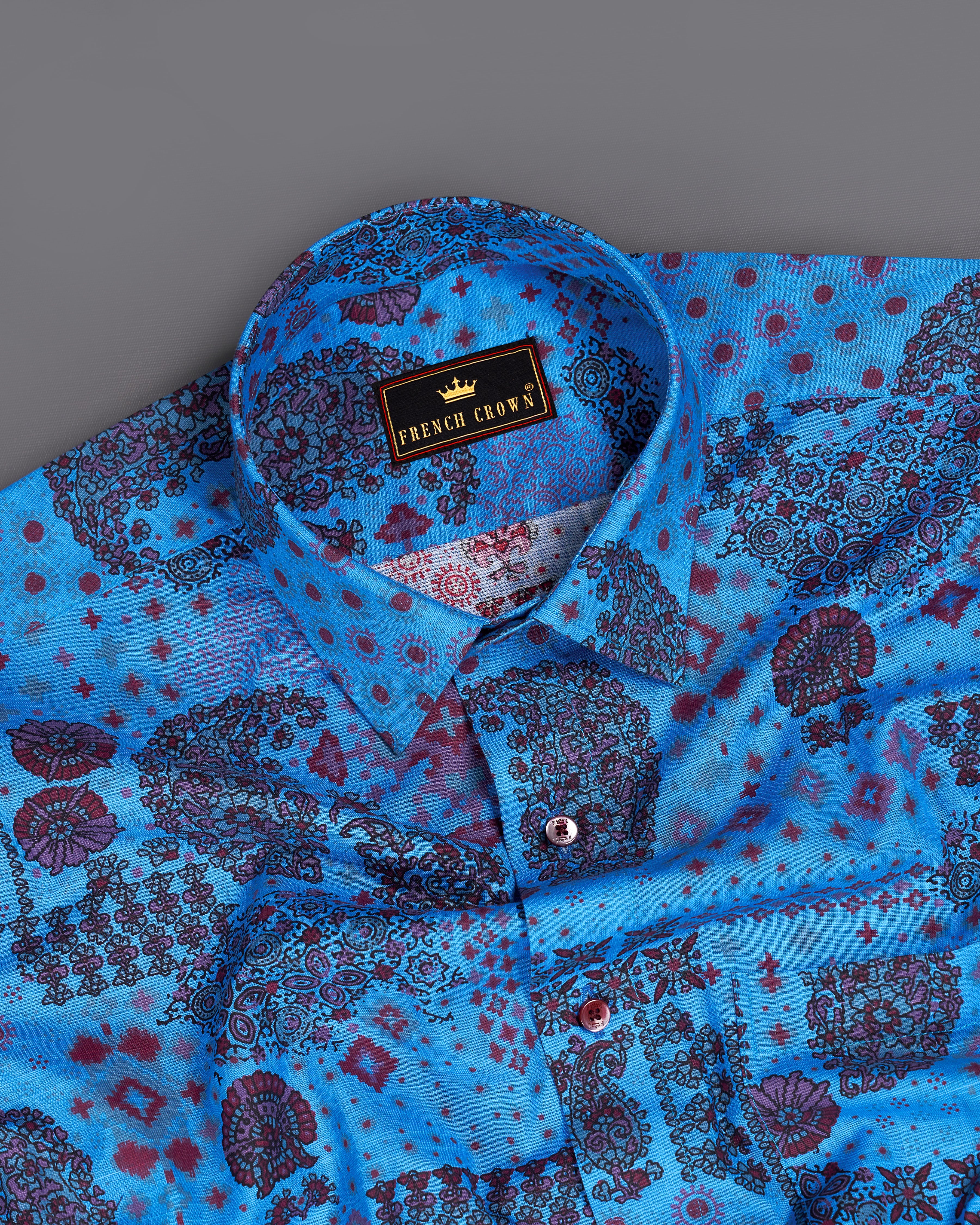 Curious Blue with Multicolour Banjara Printed Royal Oxford Shirt 9301-MN-38,9301-MN-H-38,9301-MN-39,9301-MN-H-39,9301-MN-40,9301-MN-H-40,9301-MN-42,9301-MN-H-42,9301-MN-44,9301-MN-H-44,9301-MN-46,9301-MN-H-46,9301-MN-48,9301-MN-H-48,9301-MN-50,9301-MN-H-50,9301-MN-52,9301-MN-H-52