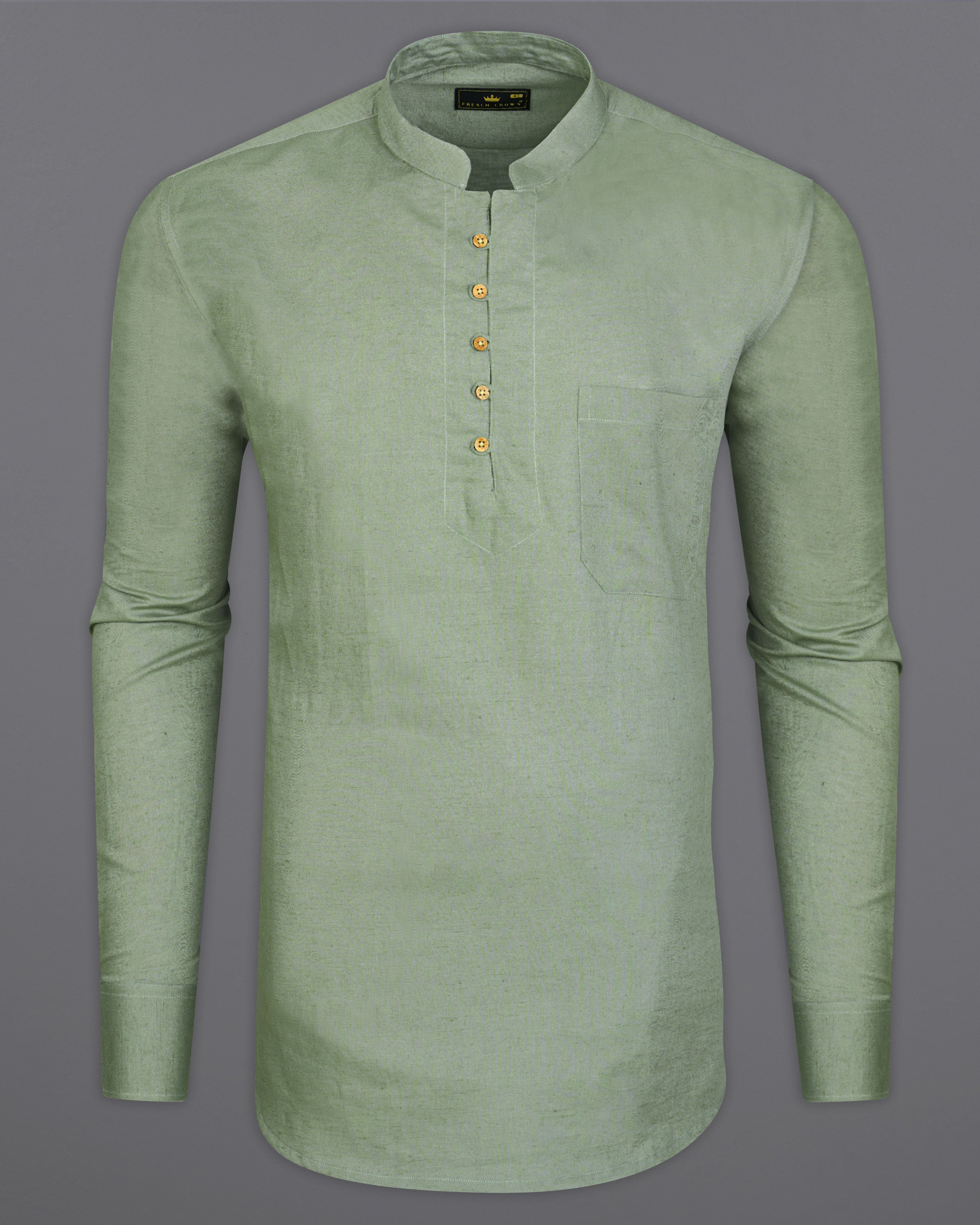 Oyster Green Luxurious Linen Kurta Shirt 9320-KS-38, 9320-KS-H-38, 9320-KS-39, 9320-KS-H-39, 9320-KS-40, 9320-KS-H-40, 9320-KS-42, 9320-KS-H-42, 9320-KS-44, 9320-KS-H-44, 9320-KS-46, 9320-KS-H-46, 9320-KS-48, 9320-KS-H-48, 9320-KS-50, 9320-KS-H-50, 9320-KS-52, 9320-KS-H-52