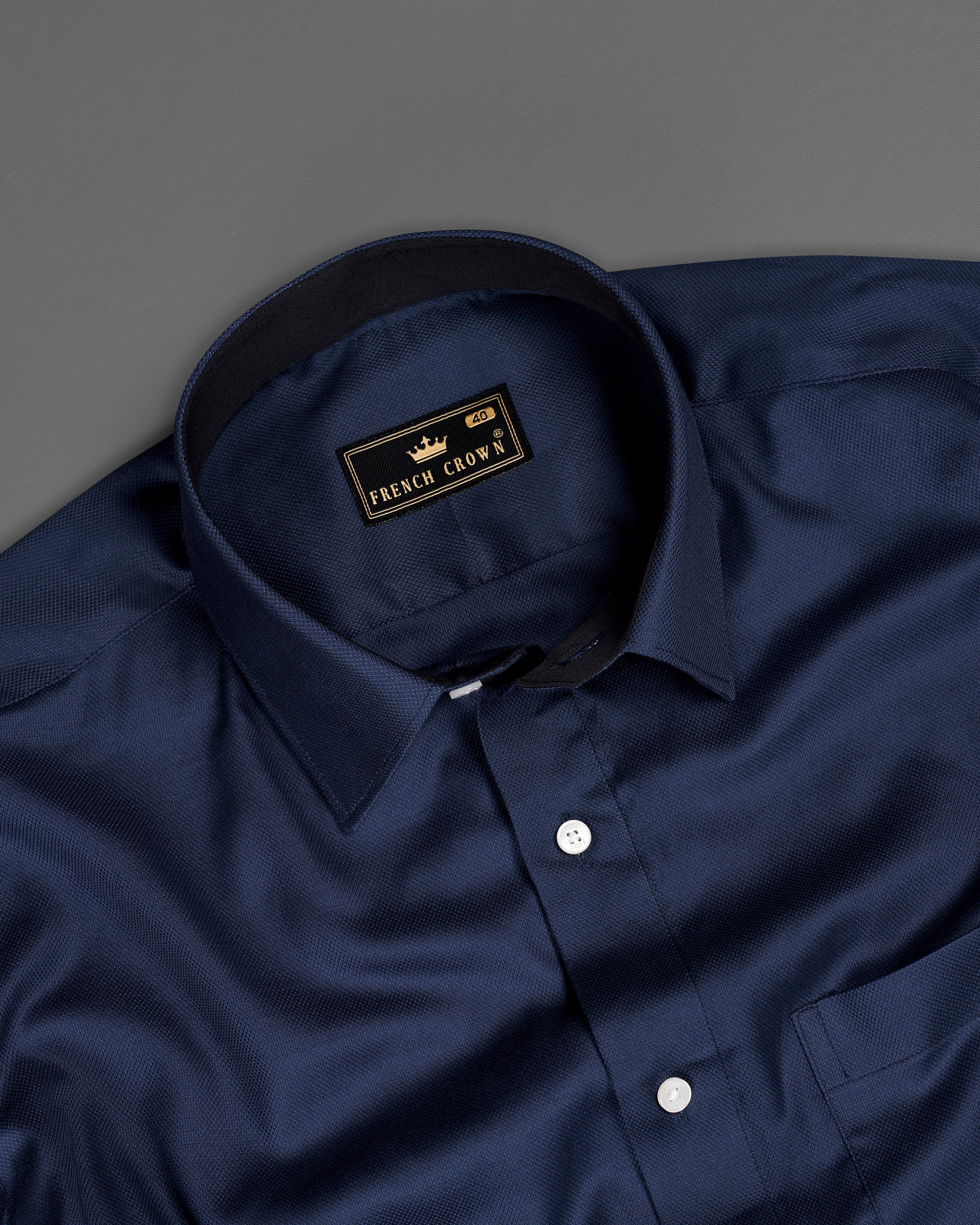 Firefly Navy Blue Dobby Textured Premium Giza Cotton Shirt 9321-CLOTH-P-38, 9321-CLOTH-P-H-38, 9321-CLOTH-P-39, 9321-CLOTH-P-H-39, 9321-CLOTH-P-40, 9321-CLOTH-P-H-40, 9321-CLOTH-P-42, 9321-CLOTH-P-H-42, 9321-CLOTH-P-44, 9321-CLOTH-P-H-44, 9321-CLOTH-P-46, 9321-CLOTH-P-H-46, 9321-CLOTH-P-48, 9321-CLOTH-P-H-48, 9321-CLOTH-P-50, 9321-CLOTH-P-H-50, 9321-CLOTH-P-52, 9321-CLOTH-P-H-52