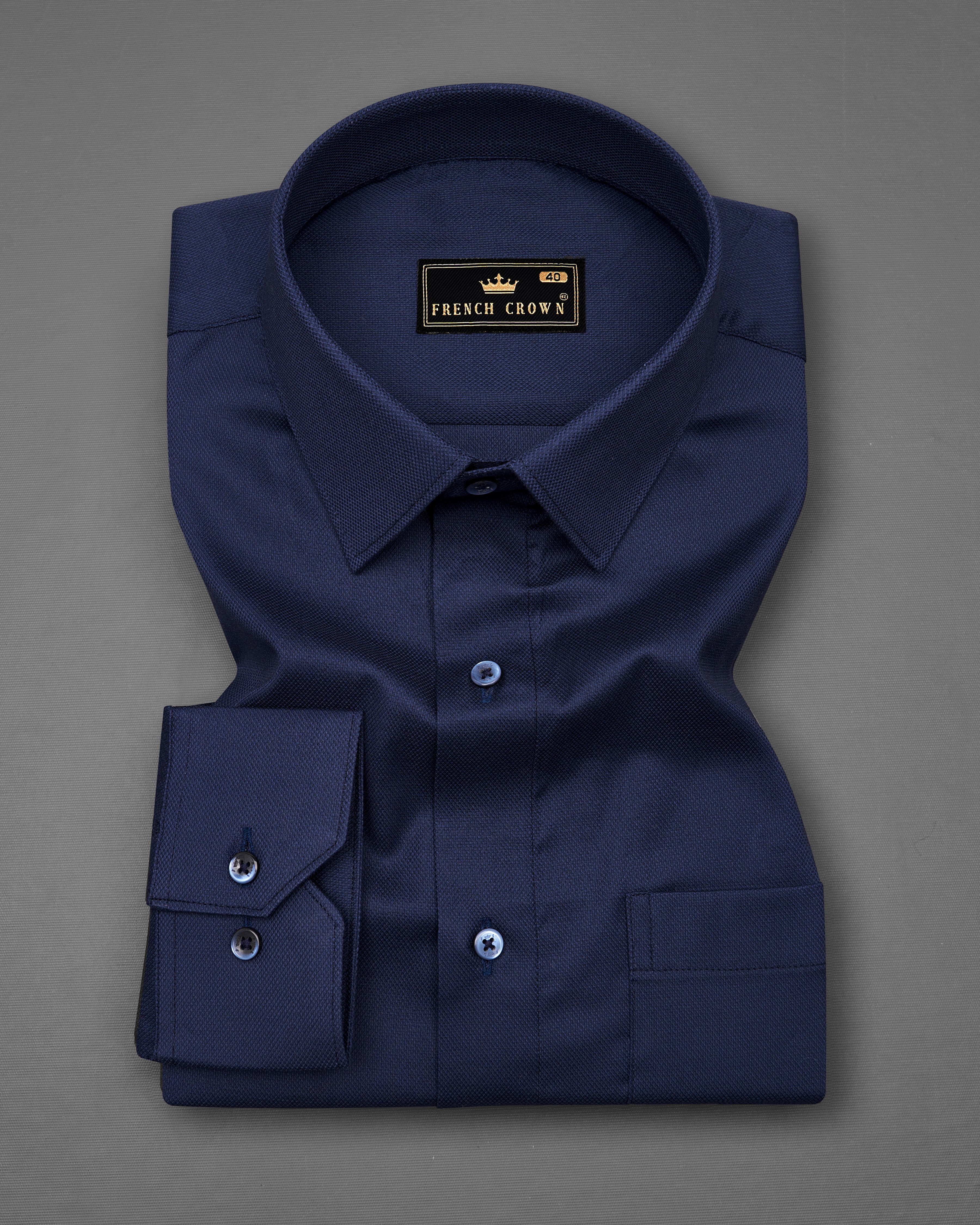 Ebony Navy Blue Dobby Textured Premium Giza Cotton Shirt 9331-BLE-38, 9331-BLE-H-38, 9331-BLE-39, 9331-BLE-H-39, 9331-BLE-40, 9331-BLE-H-40, 9331-BLE-42, 9331-BLE-H-42, 9331-BLE-44, 9331-BLE-H-44, 9331-BLE-46, 9331-BLE-H-46, 9331-BLE-48, 9331-BLE-H-48, 9331-BLE-50, 9331-BLE-H-50, 9331-BLE-52, 9331-BLE-H-52