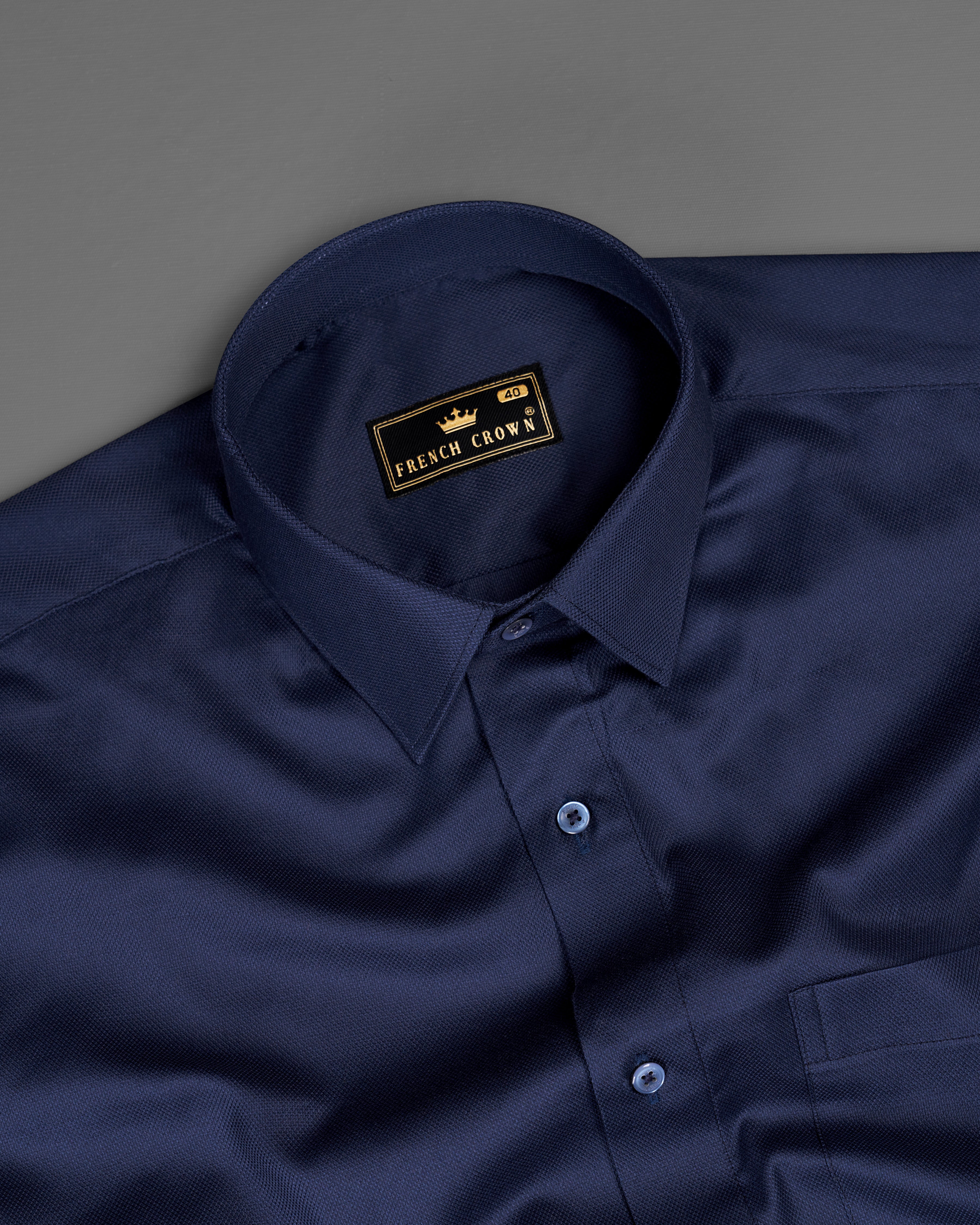 Ebony Navy Blue Dobby Textured Premium Giza Cotton Shirt 9331-BLE-38, 9331-BLE-H-38, 9331-BLE-39, 9331-BLE-H-39, 9331-BLE-40, 9331-BLE-H-40, 9331-BLE-42, 9331-BLE-H-42, 9331-BLE-44, 9331-BLE-H-44, 9331-BLE-46, 9331-BLE-H-46, 9331-BLE-48, 9331-BLE-H-48, 9331-BLE-50, 9331-BLE-H-50, 9331-BLE-52, 9331-BLE-H-52