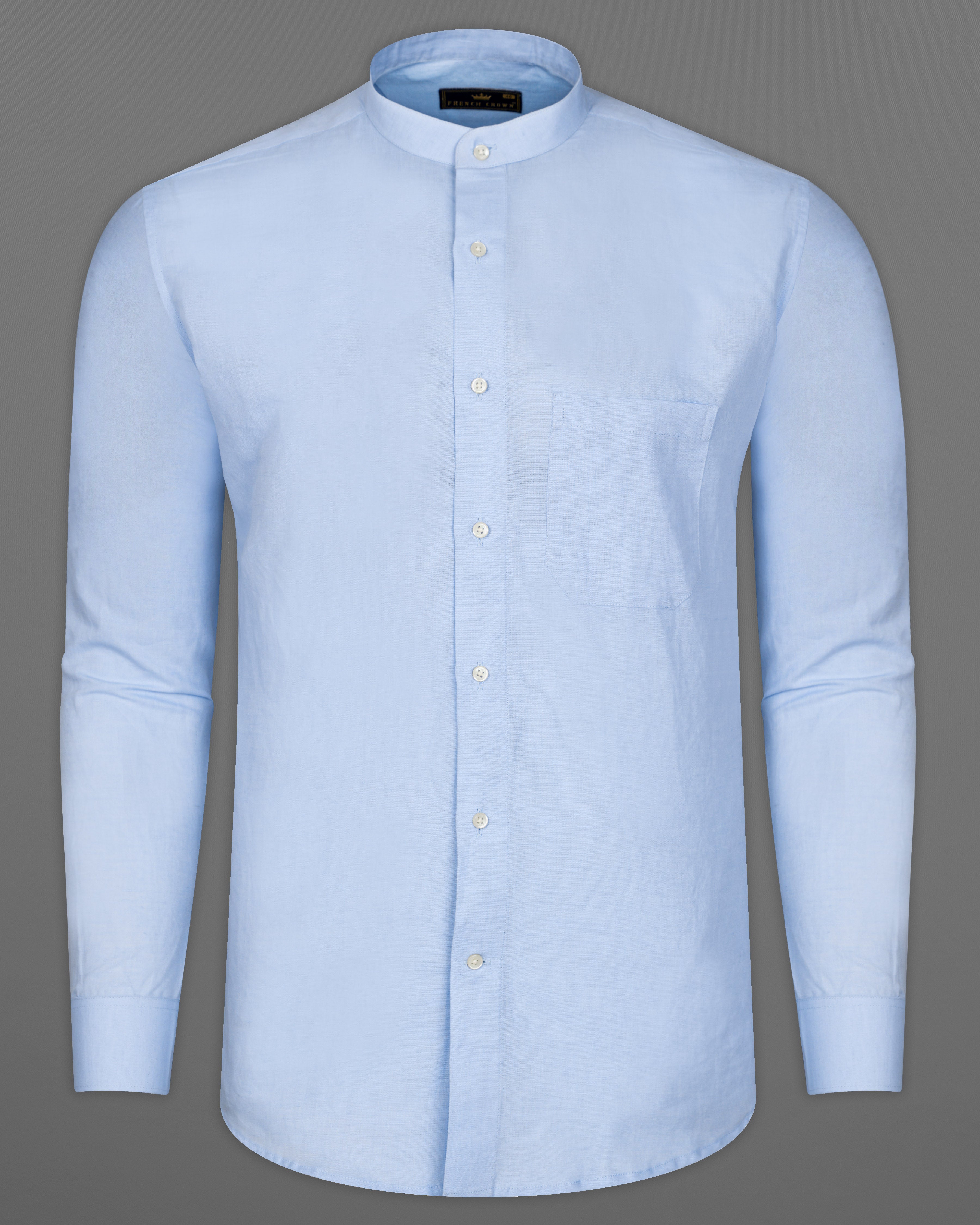 Pale Aqua Blue Luxurious Linen Shirt 9358-M-38, 9358-M-H-38, 9358-M-39, 9358-M-H-39, 9358-M-40, 9358-M-H-40, 9358-M-42, 9358-M-H-42, 9358-M-44, 9358-M-H-44, 9358-M-46, 9358-M-H-46, 9358-M-48, 9358-M-H-48, 9358-M-50, 9358-M-H-50, 9358-M-52, 9358-M-H-52