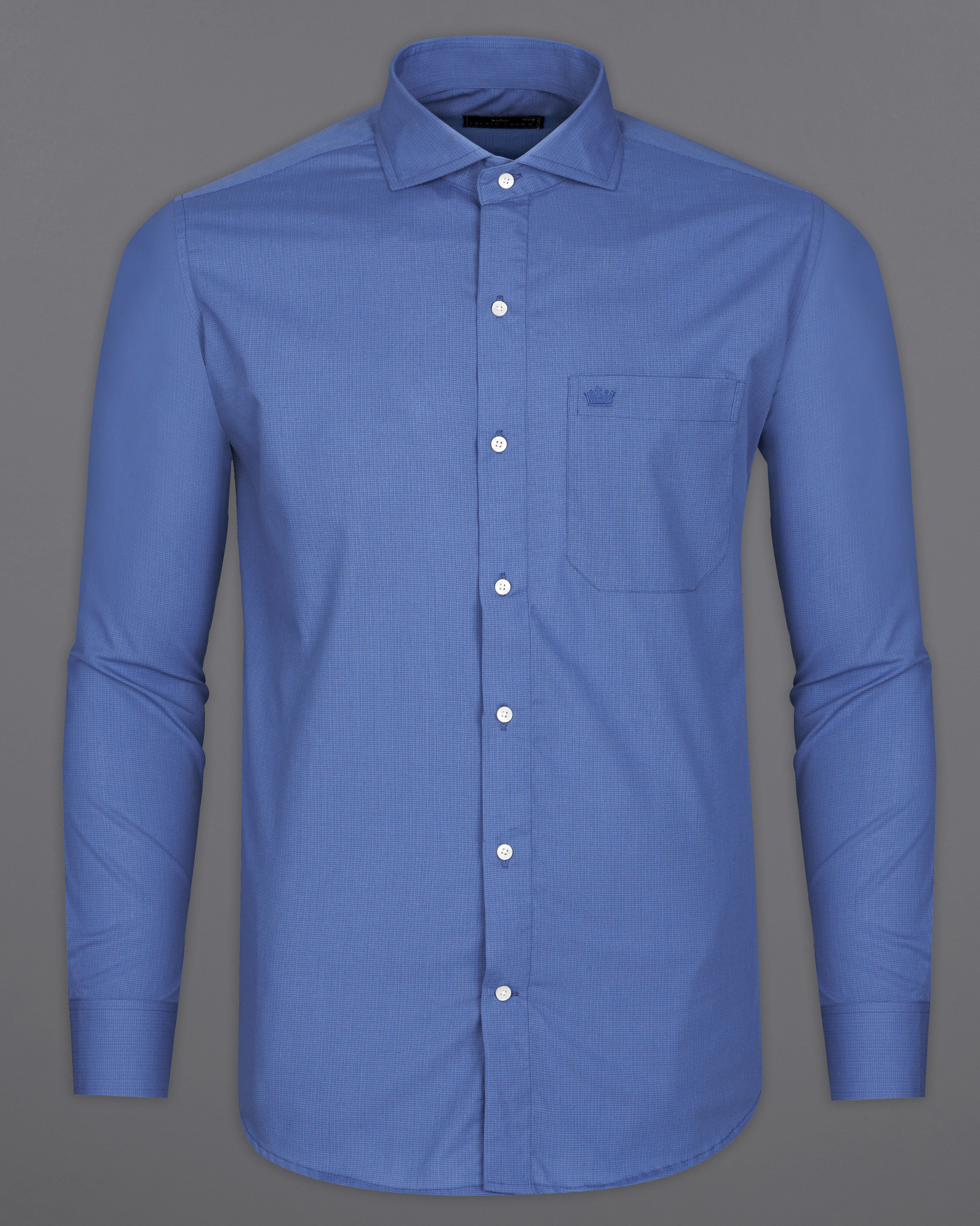 Scampi Blue Dobby Textured Premium Giza Cotton Shirt 9382-CA-38, 9382-CA-H-38, 9382-CA-39, 9382-CA-H-39, 9382-CA-40, 9382-CA-H-40, 9382-CA-42, 9382-CA-H-42, 9382-CA-44, 9382-CA-H-44, 9382-CA-46, 9382-CA-H-46, 9382-CA-48, 9382-CA-H-48, 9382-CA-50, 9382-CA-H-50, 9382-CA-52, 9382-CA-H-52