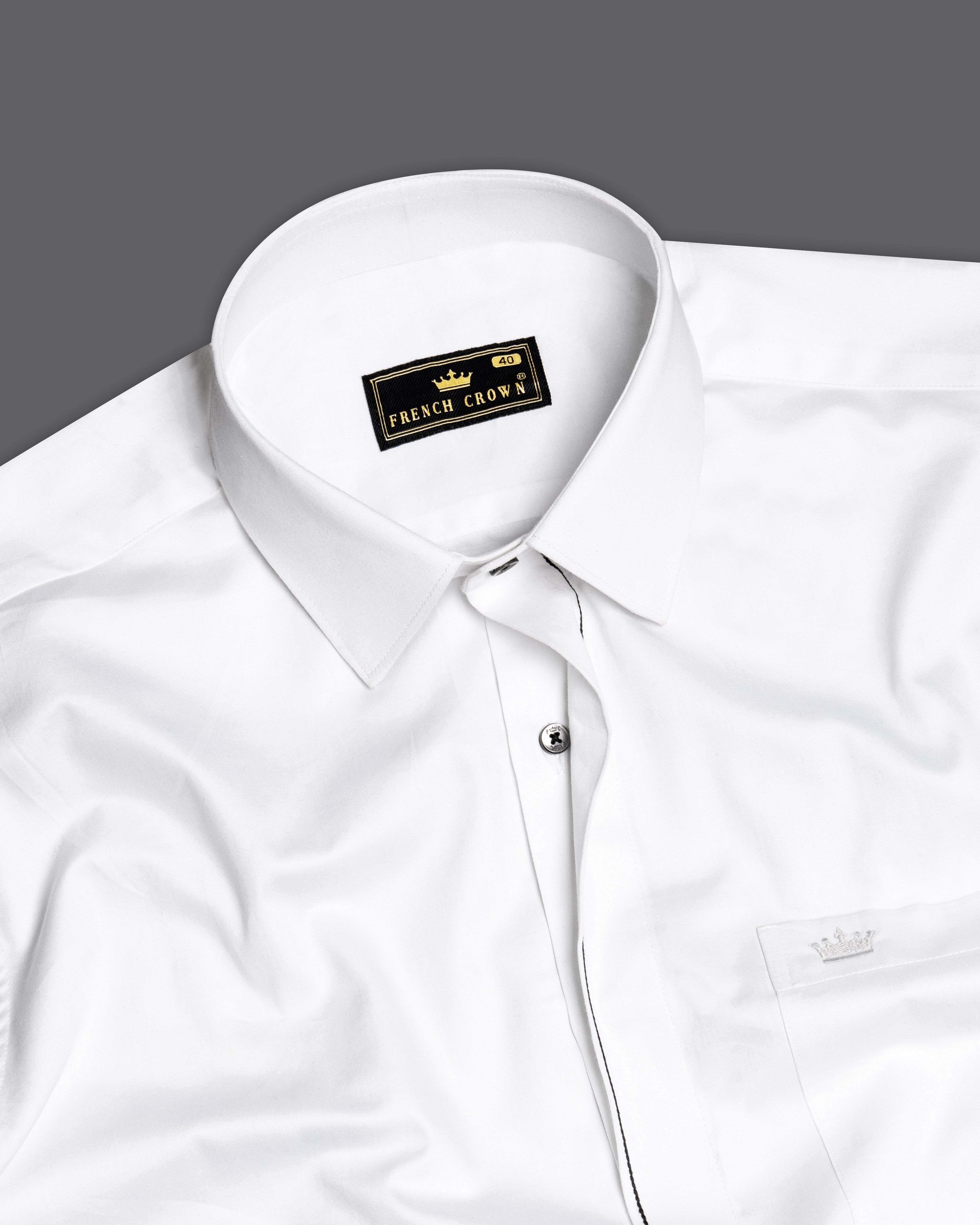 Bright white store dress shirts