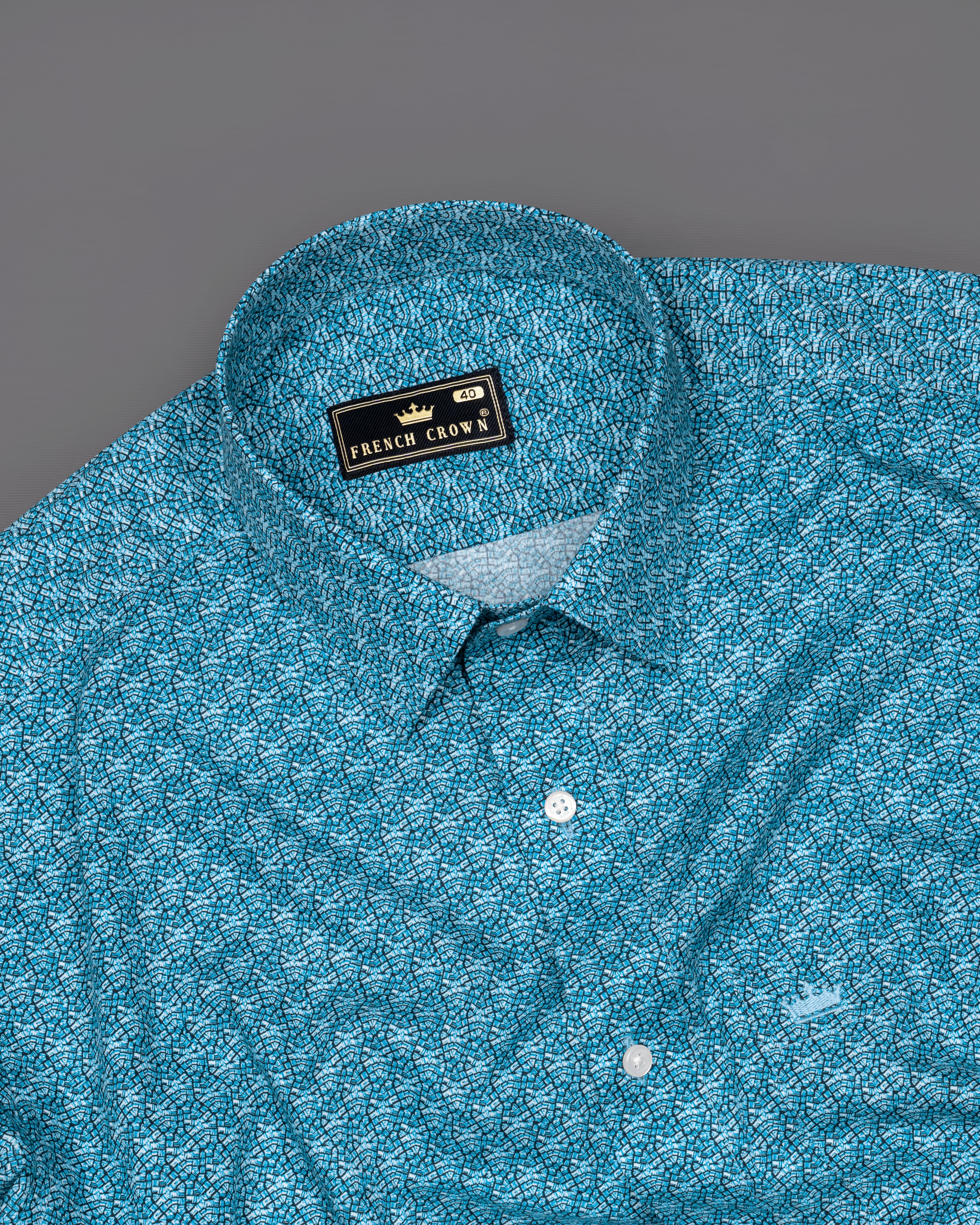 Astral Aqua Blue and White Premium Cotton Shirt 9531-38, 9531-H-38, 9531-39, 9531-H-39, 9531-40, 9531-H-40, 9531-42, 9531-H-42, 9531-44, 9531-H-44, 9531-46, 9531-H-46, 9531-48, 9531-H-48, 9531-50, 9531-H-50, 9531-52, 9531-H-52