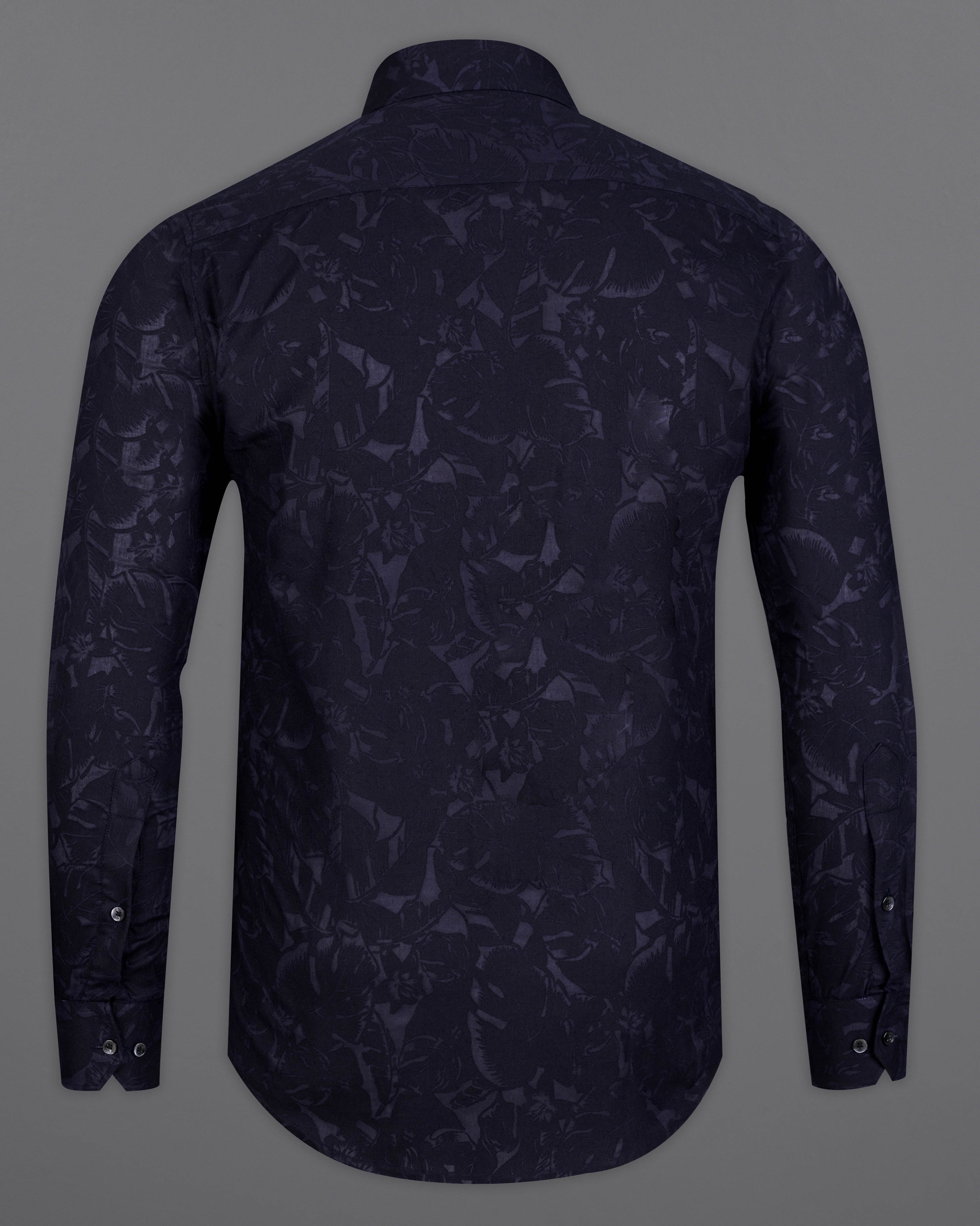 Jade Black And Navy Blue Leaves Textured Jacquard Giza Cotton Designer Shirt 9610-BLK-P475-38,9610-BLK-P475-H-38,9610-BLK-P475-39,9610-BLK-P475-H-39,9610-BLK-P475-40,9610-BLK-P475-H-40,9610-BLK-P475-42,9610-BLK-P475-H-42,9610-BLK-P475-44,9610-BLK-P475-H-44,9610-BLK-P475-46,9610-BLK-P475-H-46,9610-BLK-P475-48,9610-BLK-P475-H-48,9610-BLK-P475-50,9610-BLK-P475-H-50,9610-BLK-P475-52,9610-BLK-P475-H-52