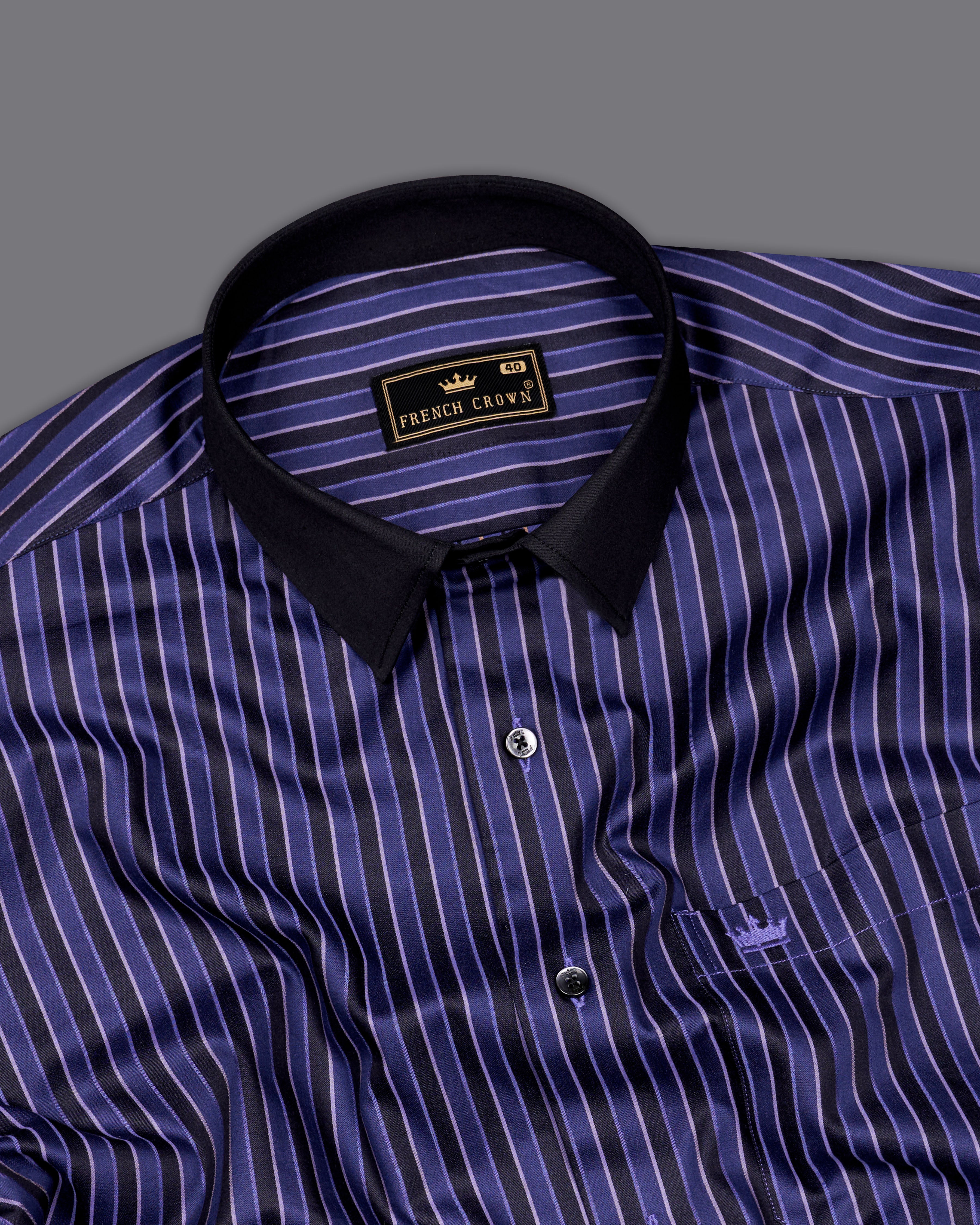 Rhino Blue and and Black Striped Dobby Textured Premium Giza Cotton Shirt 9613-BLK-BCC-38,9613-BLK-BCC-H-38,9613-BLK-BCC-39,9613-BLK-BCC-H-39,9613-BLK-BCC-40,9613-BLK-BCC-H-40,9613-BLK-BCC-42,9613-BLK-BCC-H-42,9613-BLK-BCC-44,9613-BLK-BCC-H-44,9613-BLK-BCC-46,9613-BLK-BCC-H-46,9613-BLK-BCC-48,9613-BLK-BCC-H-48,9613-BLK-BCC-50,9613-BLK-BCC-H-50,9613-BLK-BCC-52,9613-BLK-BCC-H-52