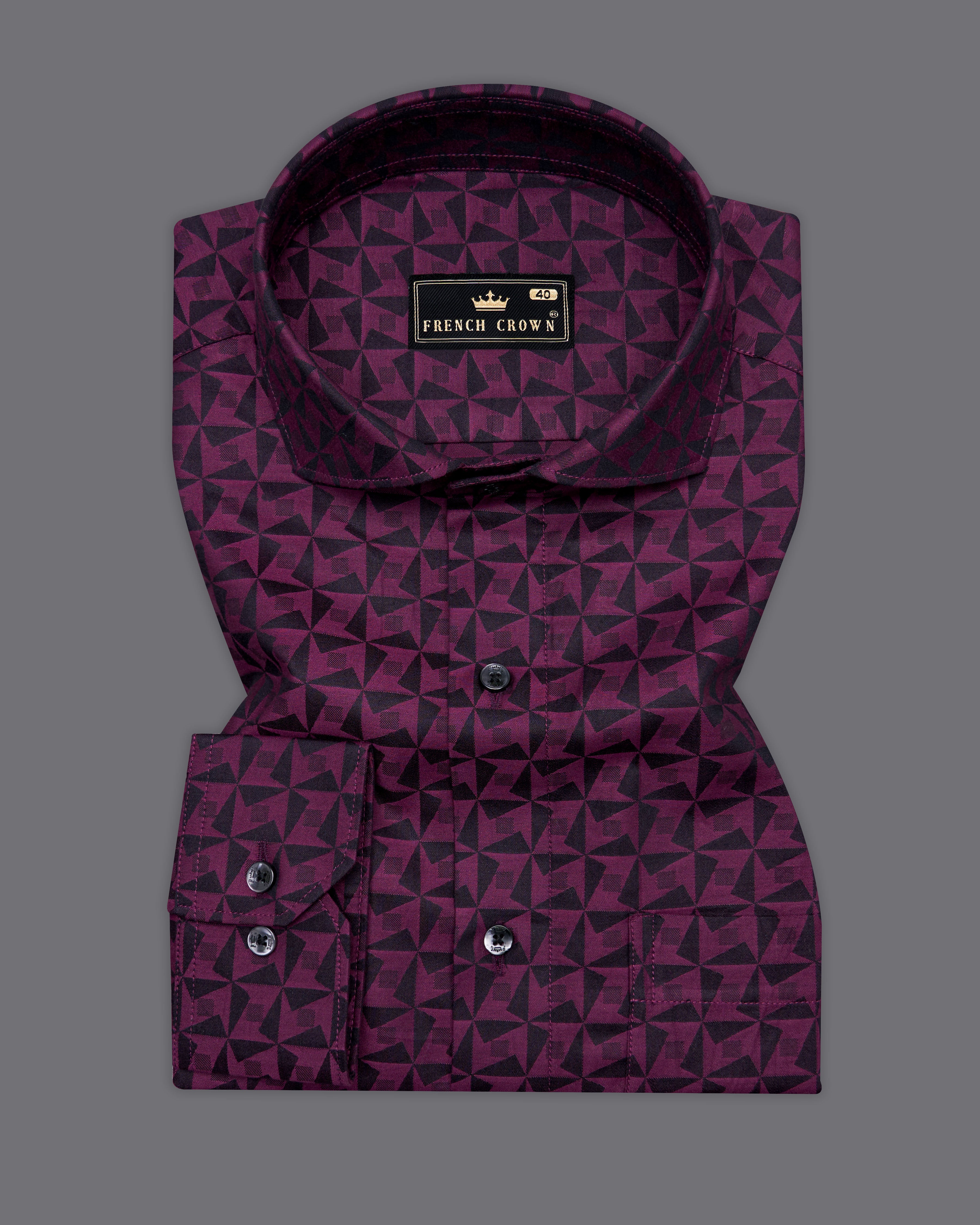 Tuscan Maroon with Black Jacquard Textured Premium Giza Cotton Shirt 9650-CA-BLK-38,9650-CA-BLK-H-38,9650-CA-BLK-39,9650-CA-BLK-H-39,9650-CA-BLK-40,9650-CA-BLK-H-40,9650-CA-BLK-42,9650-CA-BLK-H-42,9650-CA-BLK-44,9650-CA-BLK-H-44,9650-CA-BLK-46,9650-CA-BLK-H-46,9650-CA-BLK-48,9650-CA-BLK-H-48,9650-CA-BLK-50,9650-CA-BLK-H-50,9650-CA-BLK-52,9650-CA-BLK-H-52