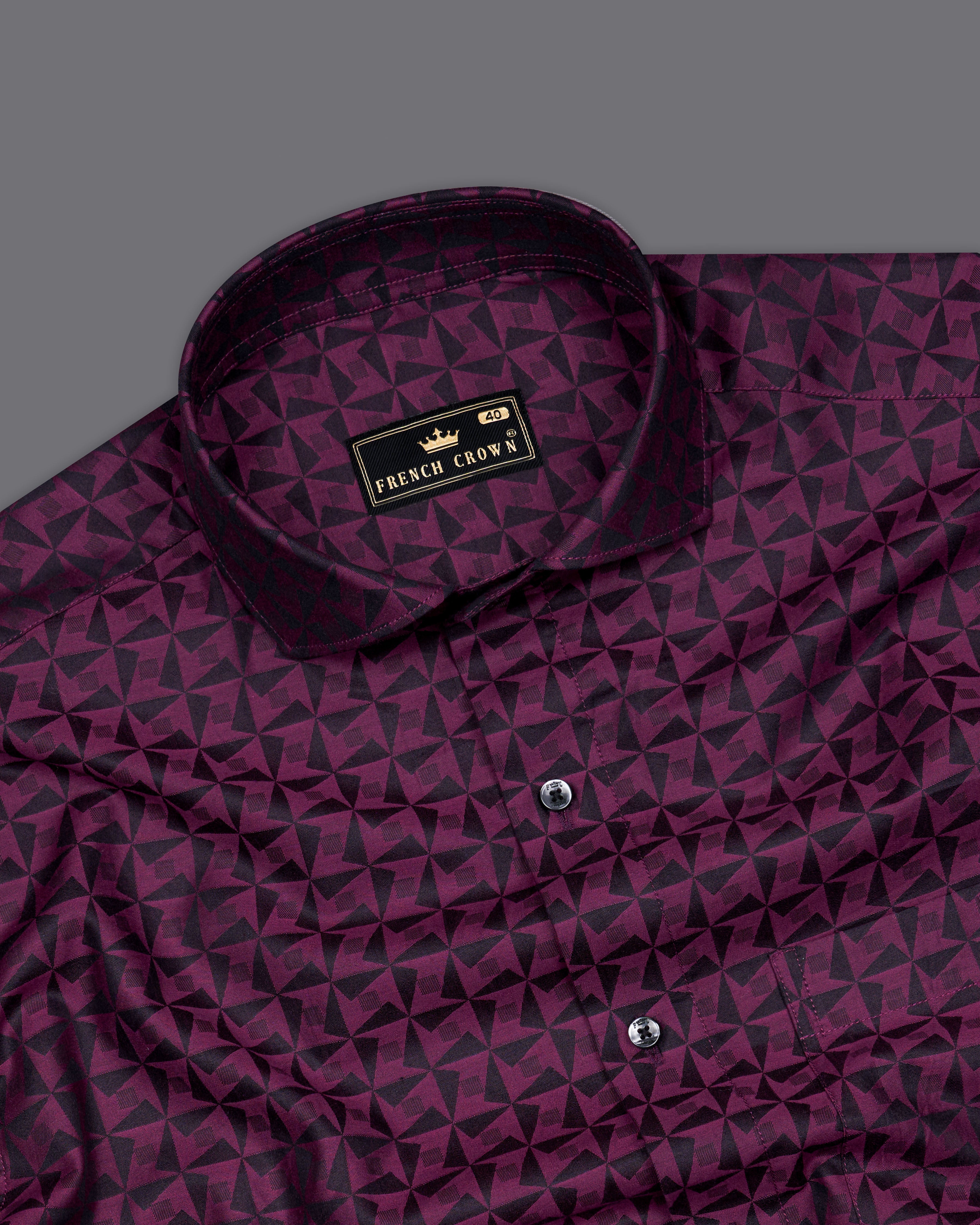 Tuscan Maroon with Black Jacquard Textured Premium Giza Cotton Shirt 9650-CA-BLK-38,9650-CA-BLK-H-38,9650-CA-BLK-39,9650-CA-BLK-H-39,9650-CA-BLK-40,9650-CA-BLK-H-40,9650-CA-BLK-42,9650-CA-BLK-H-42,9650-CA-BLK-44,9650-CA-BLK-H-44,9650-CA-BLK-46,9650-CA-BLK-H-46,9650-CA-BLK-48,9650-CA-BLK-H-48,9650-CA-BLK-50,9650-CA-BLK-H-50,9650-CA-BLK-52,9650-CA-BLK-H-52