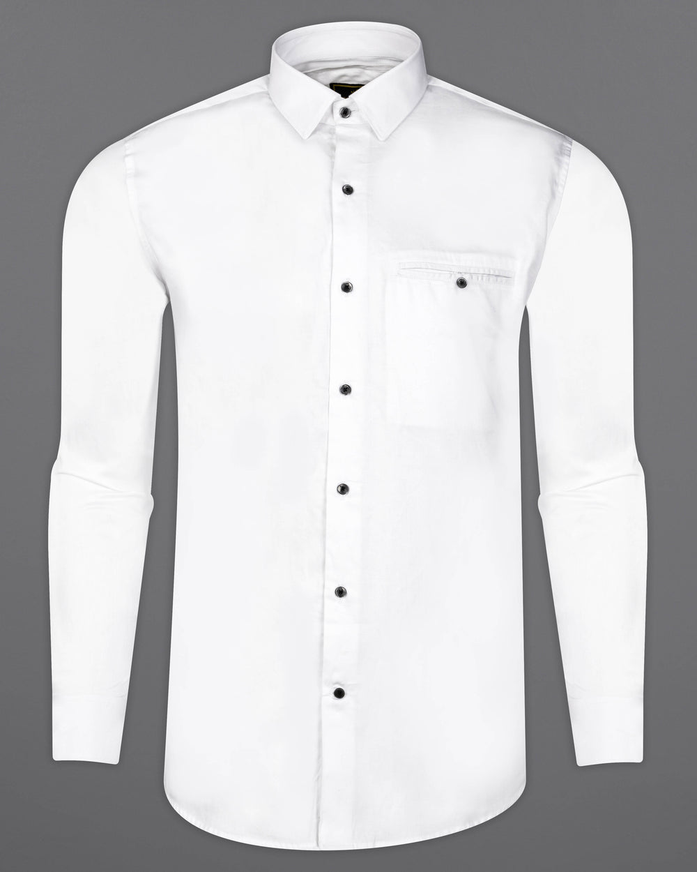 Bright White Subtle Sheen Super Soft Premium Cotton Shirt