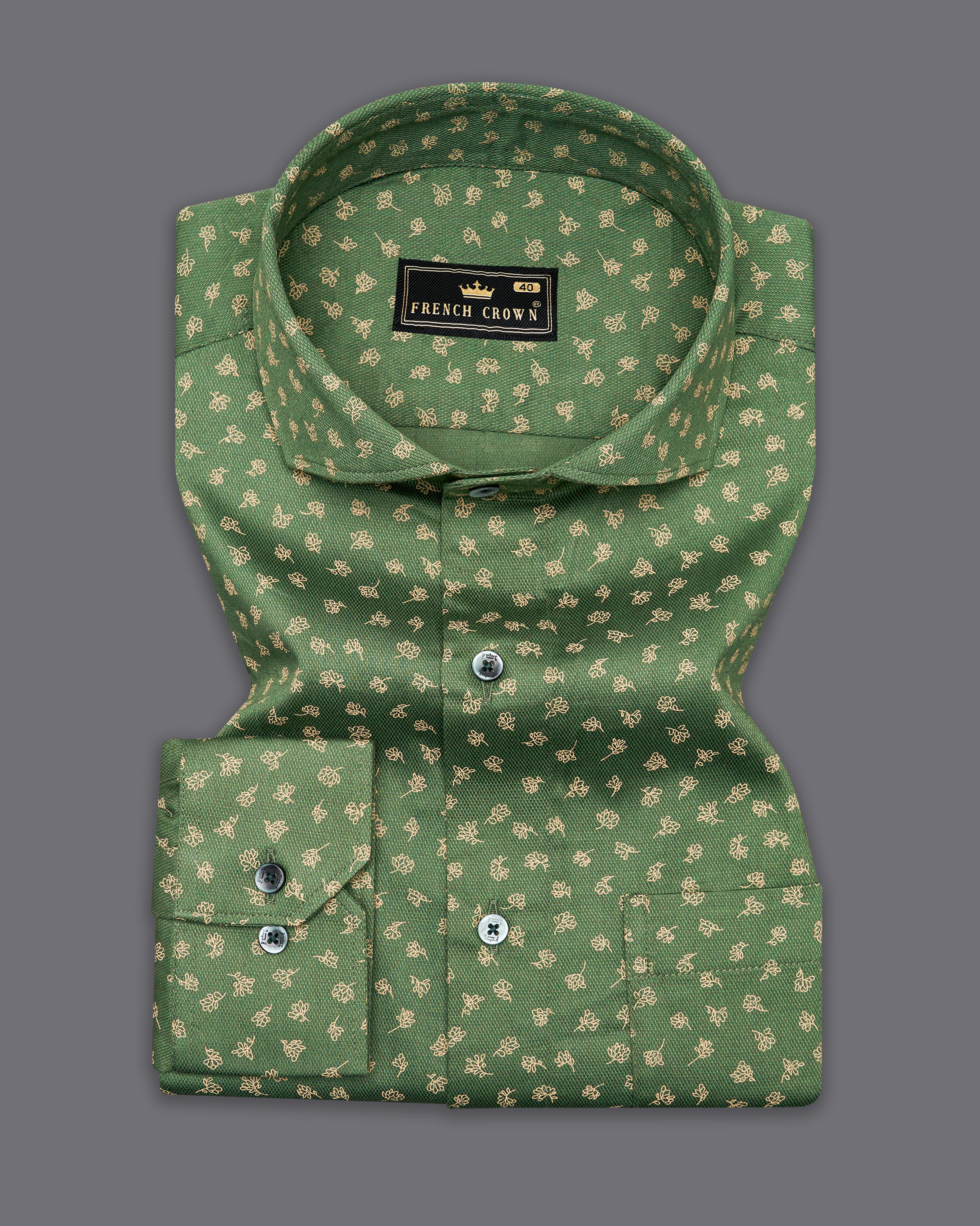 Cactus Green with Brandy Brown Dobby Textured Premium Giza Cotton Shirt 9664-CA-GR-38,9664-CA-GR-H-38,9664-CA-GR-39,9664-CA-GR-H-39,9664-CA-GR-40,9664-CA-GR-H-40,9664-CA-GR-42,9664-CA-GR-H-42,9664-CA-GR-44,9664-CA-GR-H-44,9664-CA-GR-46,9664-CA-GR-H-46,9664-CA-GR-48,9664-CA-GR-H-48,9664-CA-GR-50,9664-CA-GR-H-50,9664-CA-GR-52,9664-CA-GR-H-52