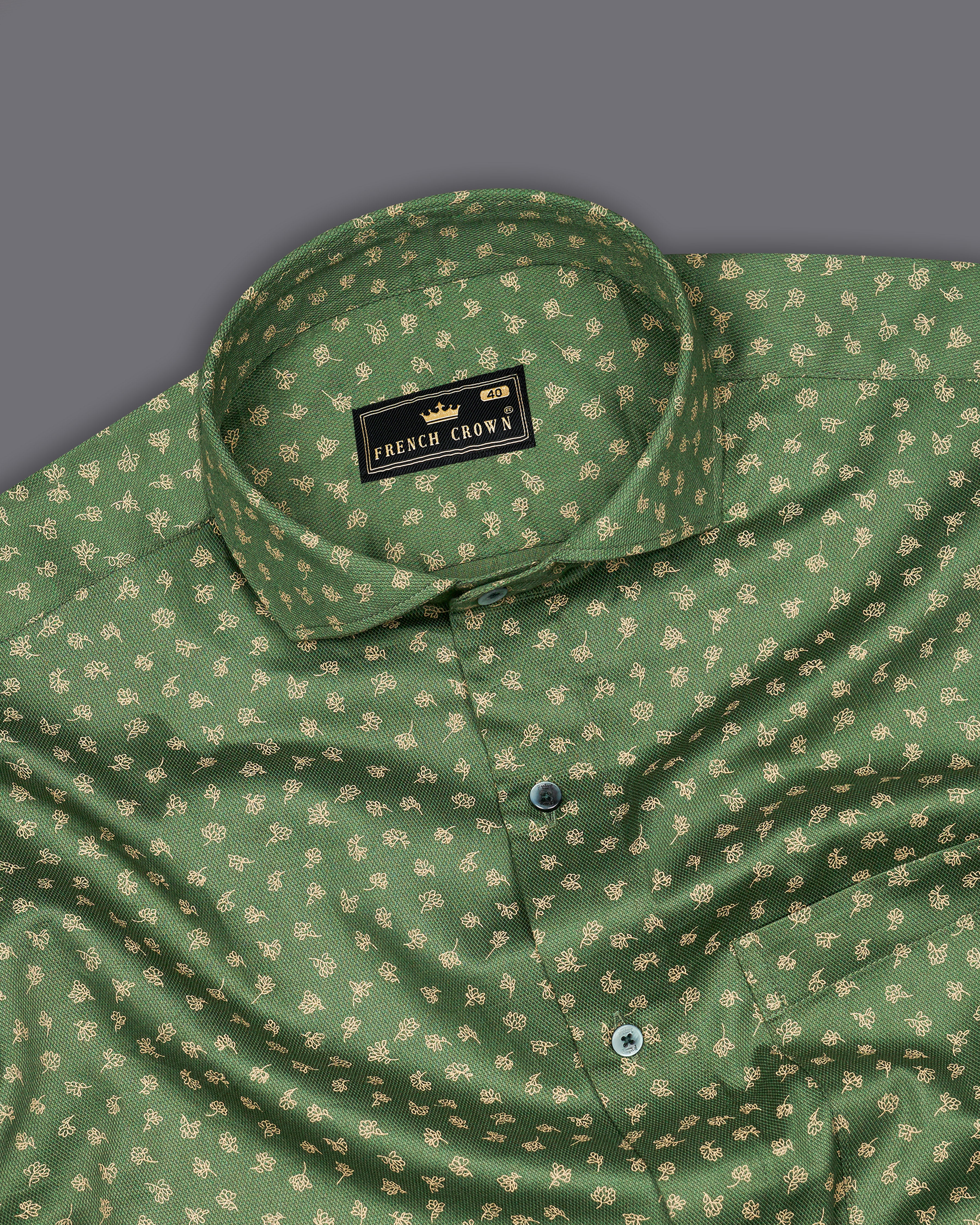 Cactus Green with Brandy Brown Dobby Textured Premium Giza Cotton Shirt 9664-CA-GR-38,9664-CA-GR-H-38,9664-CA-GR-39,9664-CA-GR-H-39,9664-CA-GR-40,9664-CA-GR-H-40,9664-CA-GR-42,9664-CA-GR-H-42,9664-CA-GR-44,9664-CA-GR-H-44,9664-CA-GR-46,9664-CA-GR-H-46,9664-CA-GR-48,9664-CA-GR-H-48,9664-CA-GR-50,9664-CA-GR-H-50,9664-CA-GR-52,9664-CA-GR-H-52