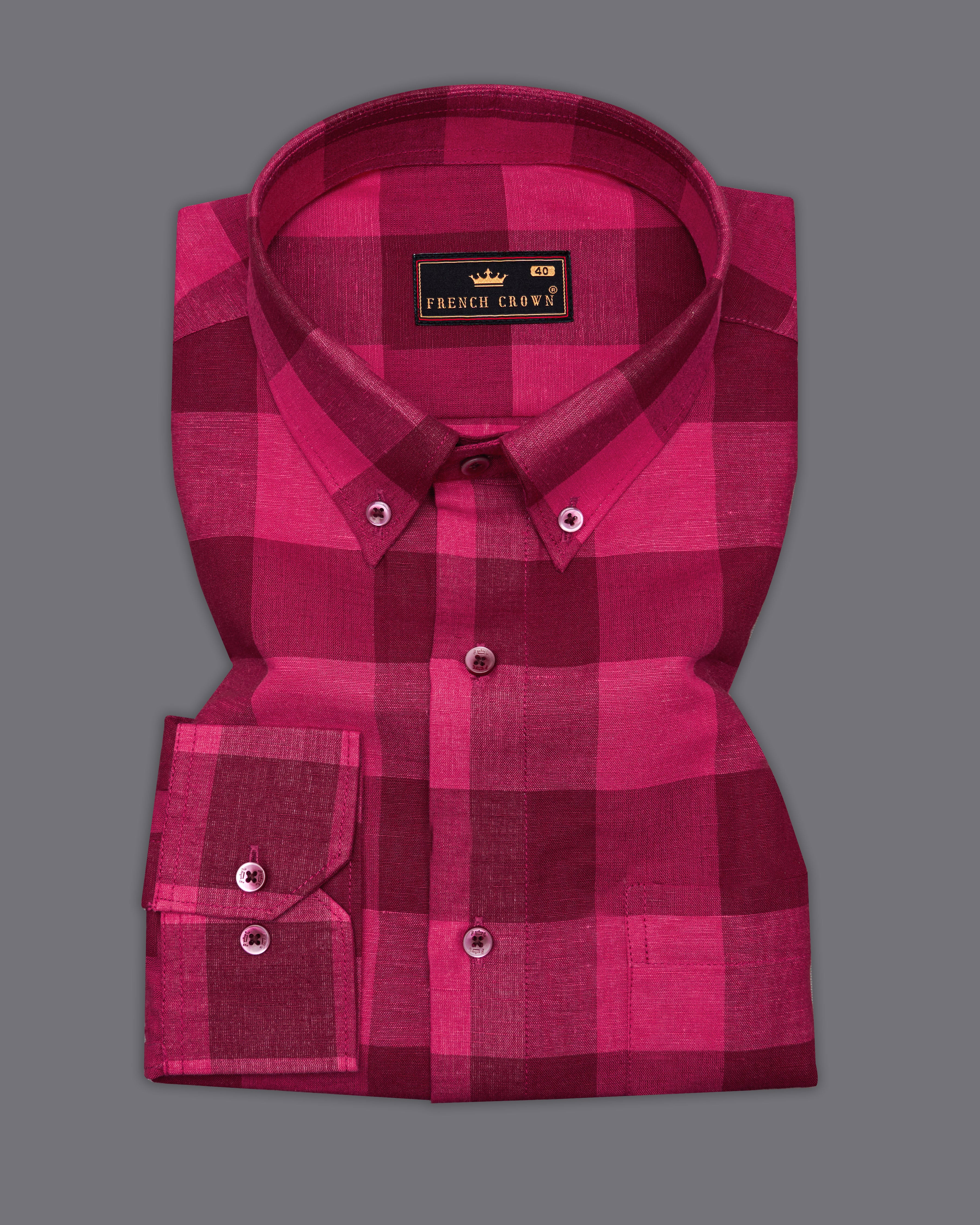 Scarlet Maroon with Hibiscus Pink Luxurious Linen Shirt 9665-BD-MN-38,9665-BD-MN-H-38,9665-BD-MN-39,9665-BD-MN-H-39,9665-BD-MN-40,9665-BD-MN-H-40,9665-BD-MN-42,9665-BD-MN-H-42,9665-BD-MN-44,9665-BD-MN-H-44,9665-BD-MN-46,9665-BD-MN-H-46,9665-BD-MN-48,9665-BD-MN-H-48,9665-BD-MN-50,9665-BD-MN-H-50,9665-BD-MN-52,9665-BD-MN-H-52