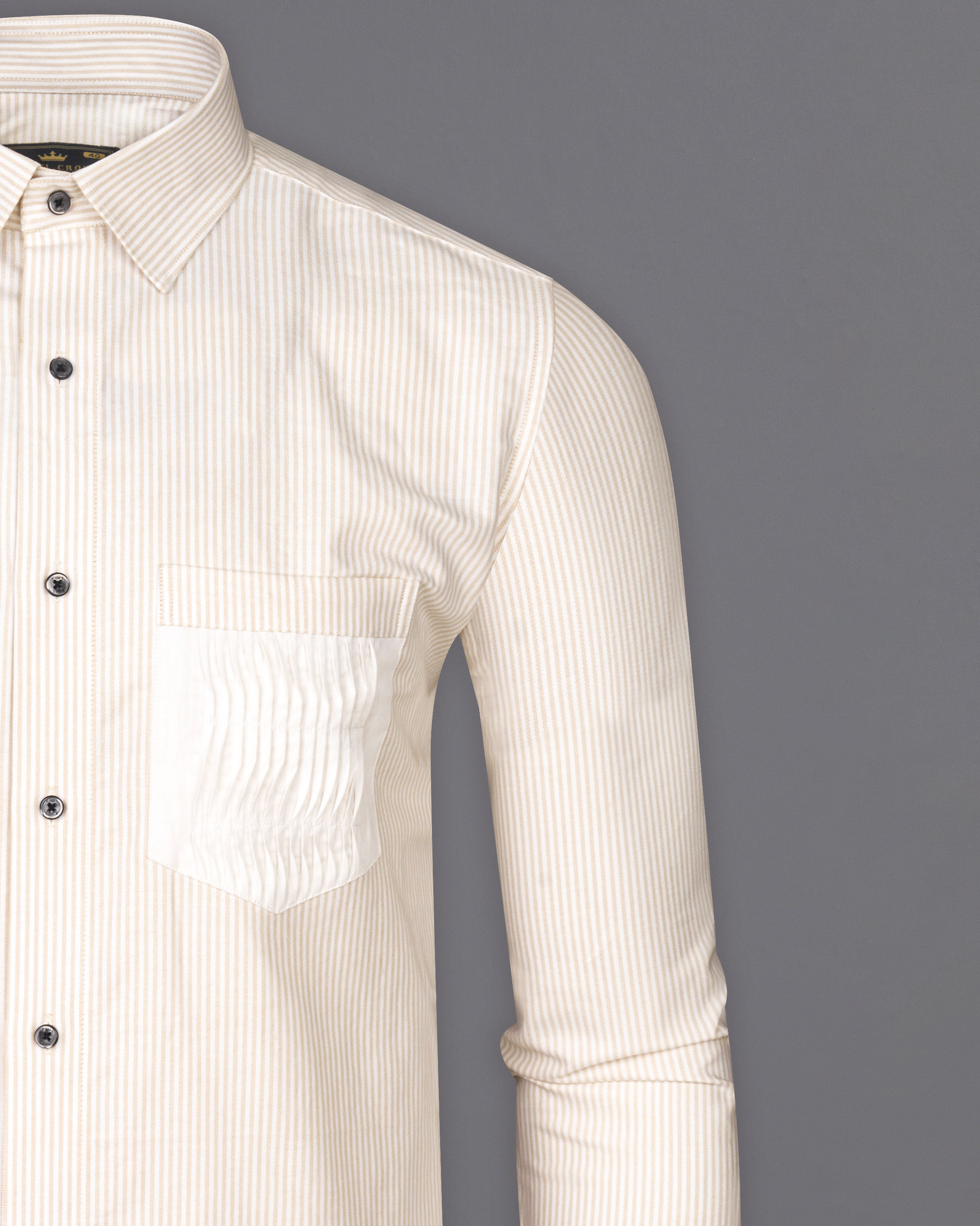 Old Lace Cream and White Pin Striped Royal Oxford Designer Shirt 9748-BLK-P372-38, 9748-BLK-P372-H-38, 9748-BLK-P372-39, 9748-BLK-P372-H-39, 9748-BLK-P372-40, 9748-BLK-P372-H-40, 9748-BLK-P372-42, 9748-BLK-P372-H-42, 9748-BLK-P372-44, 9748-BLK-P372-H-44, 9748-BLK-P372-46, 9748-BLK-P372-H-46, 9748-BLK-P372-48, 9748-BLK-P372-H-48, 9748-BLK-P372-50, 9748-BLK-P372-H-50, 9748-BLK-P372-52, 9748-BLK-P372-H-52