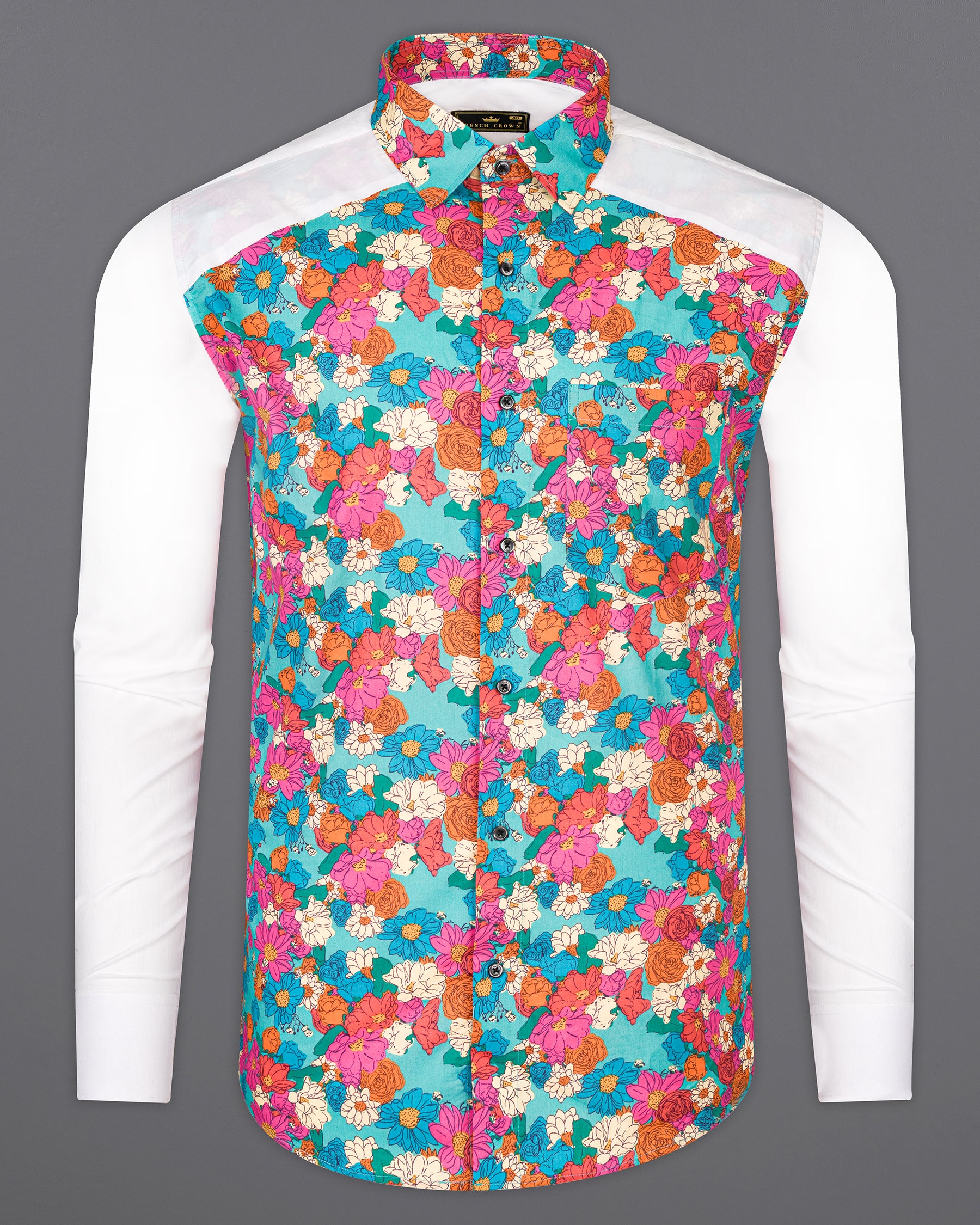 Dony Blue with Brilliant Pink Multicolour Floral Printed Super Soft Premium Cotton Designer Shirt 9751-BLK-P363-38, 9751-BLK-P363-H-38, 9751-BLK-P363-39, 9751-BLK-P363-H-39, 9751-BLK-P363-40, 9751-BLK-P363-H-40, 9751-BLK-P363-42, 9751-BLK-P363-H-42, 9751-BLK-P363-44, 9751-BLK-P363-H-44, 9751-BLK-P363-46, 9751-BLK-P363-H-46, 9751-BLK-P363-48, 9751-BLK-P363-H-48, 9751-BLK-P363-50, 9751-BLK-P363-H-50, 9751-BLK-P363-52, 9751-BLK-P363-H-52