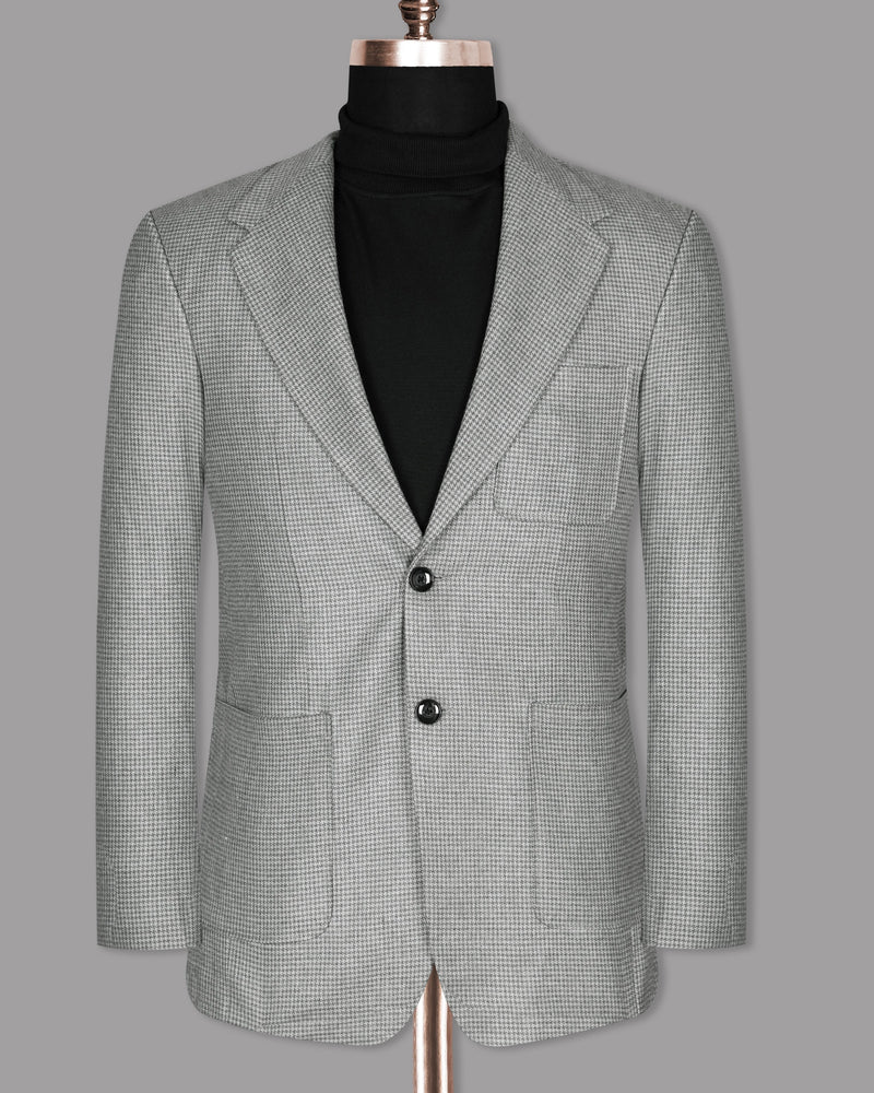 ALUMINUM GREY HOUNDSTOOTH SPORT BLAZER