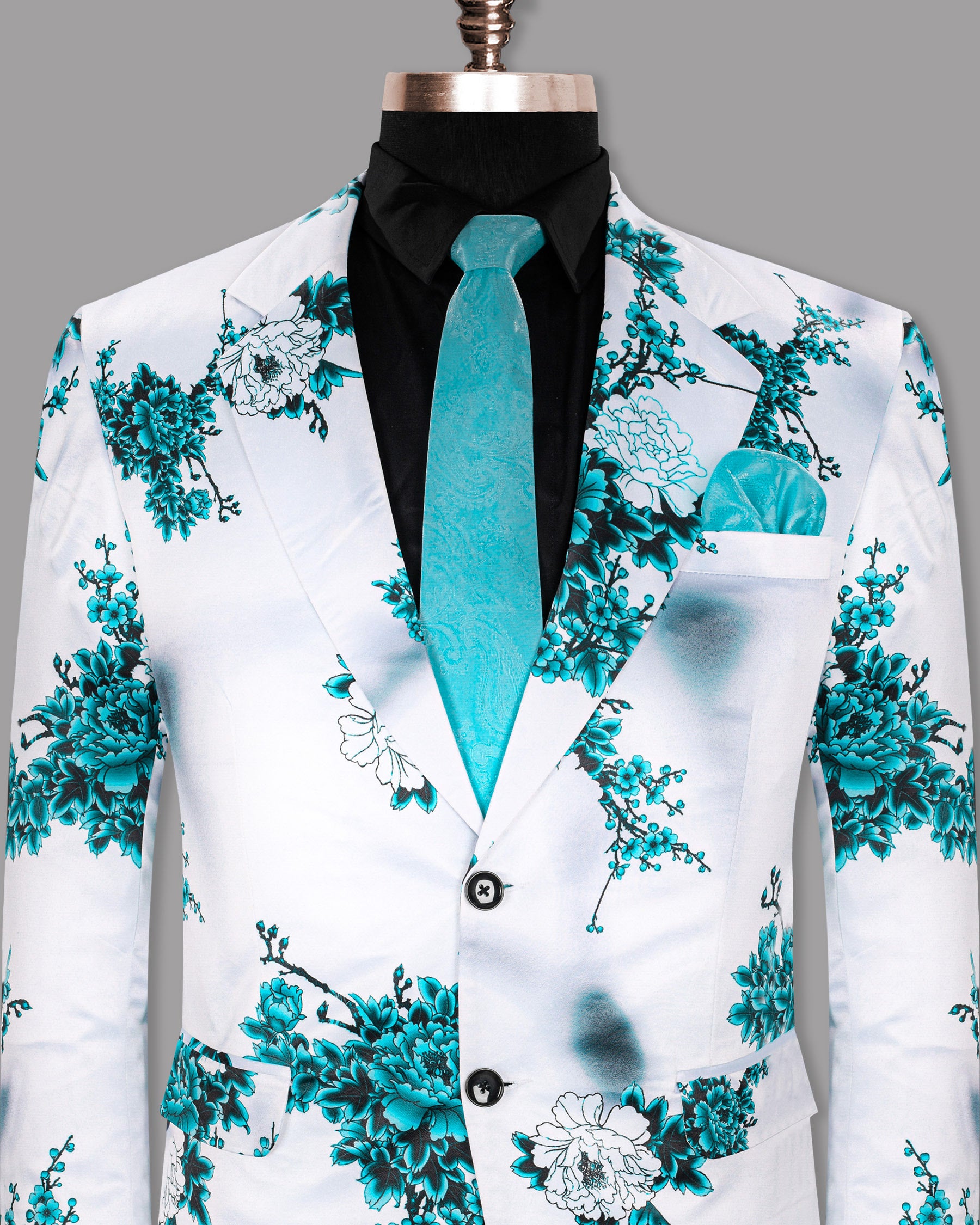 Whisper-Anakiwa Floral Printed Super Soft Designer Blazer BL1180-SB-60, BL1180-SB-38, BL1180-SB-40, BL1180-SB-42, BL1180-SB-52, BL1180-SB-54, BL1180-SB-56, BL1180-SB-50, BL1180-SB-44, BL1180-SB-36, BL1180-SB-46, BL1180-SB-48, BL1180-SB-58