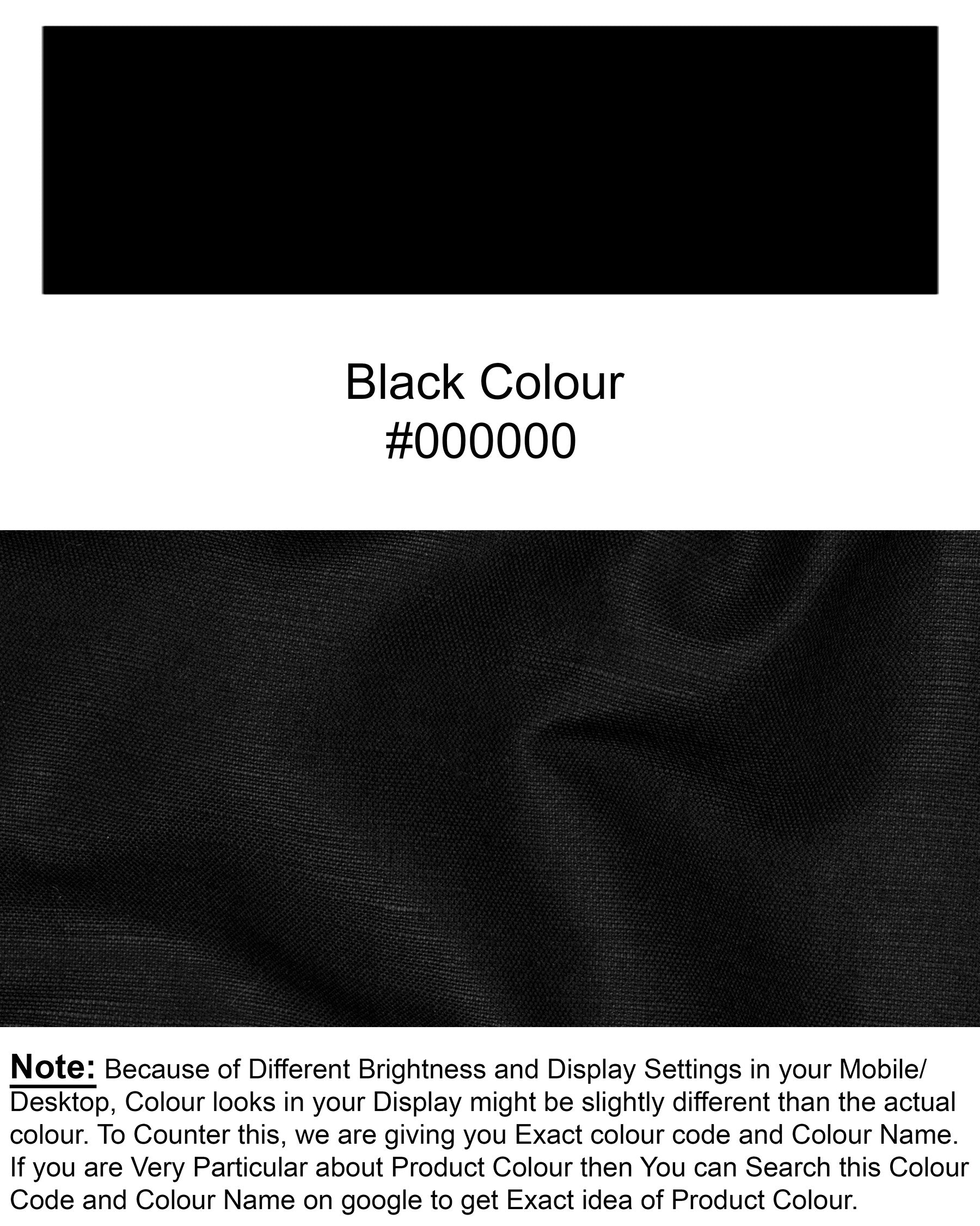 JADE BLACK LUXURIOUS CROSS PLACKET BANDHGALA/MANDARIN BLAZER