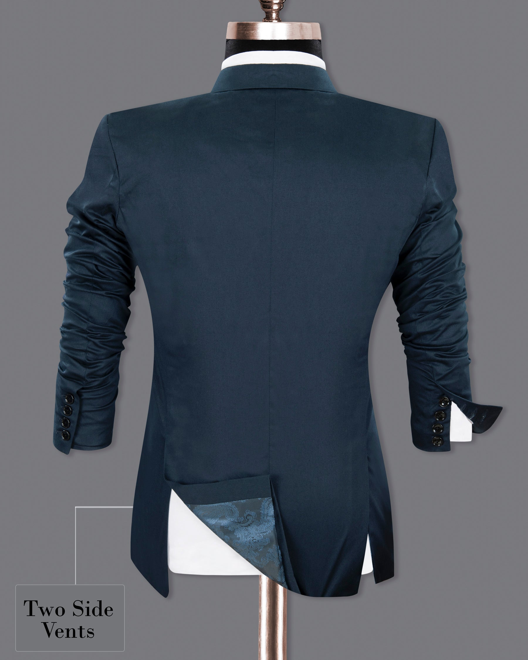 Outer Space Blue Premium Cotton Blazer BL1262-SBP-36, BL1262-SBP-38, BL1262-SBP-40, BL1262-SBP-42, BL1262-SBP-44, BL1262-SBP-46, BL1262-SBP-48, BL1262-SBP-50, BL1262-SBP-52, BL1262-SBP-54, BL1262-SBP-56, BL1262-SBP-58, BL1262-SBP-60