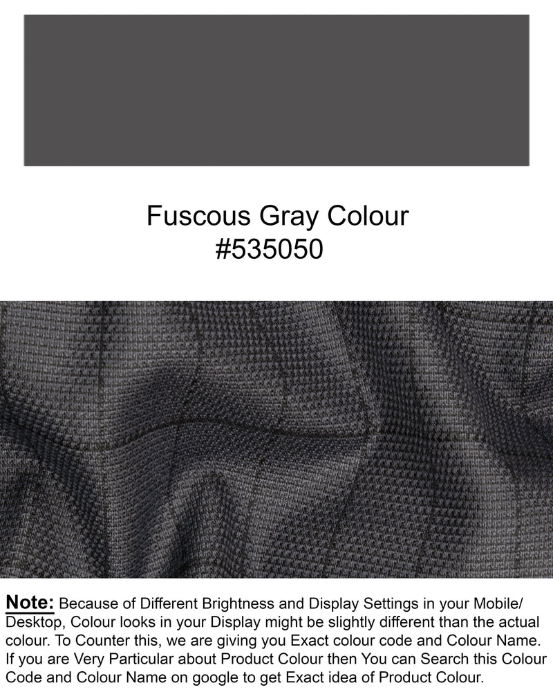 Fuscous Gray Windowpane Wool Rich Blazer BL1282-DB-46, BL1282-DB-48, BL1282-DB-50, BL1282-DB-36, BL1282-DB-52, BL1282-DB-38, BL1282-DB-40, BL1282-DB-42, BL1282-DB-44, BL1282-DB-54, BL1282-DB-56, BL1282-DB-58, BL1282-DB-60