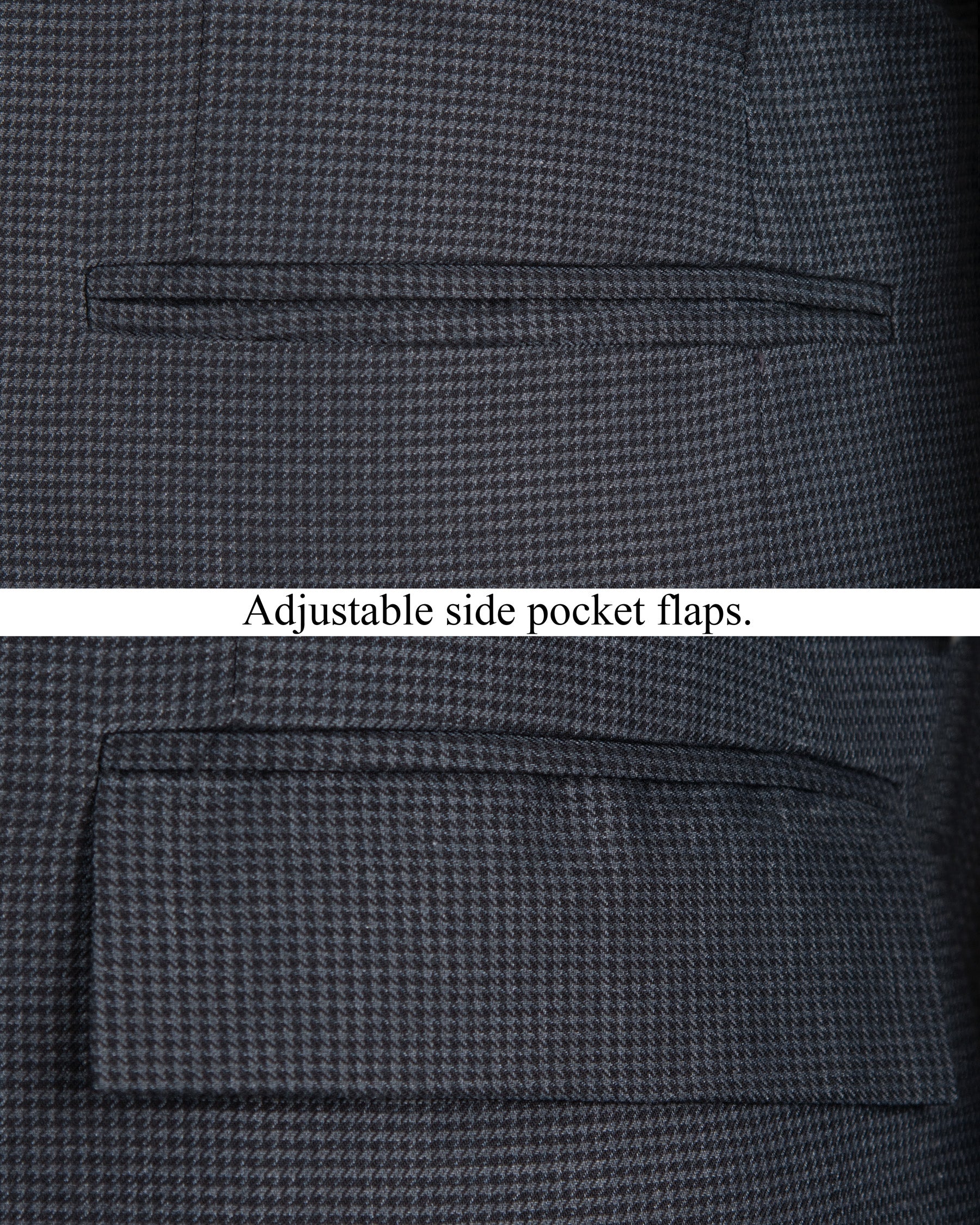 Pale Sky Grey houndstooth Wool Rich Double Breasted Blazer BL1311-DB-36, BL1311-DB-38, BL1311-DB-40, BL1311-DB-42, BL1311-DB-44, BL1311-DB-46, BL1311-DB-48, BL1311-DB-50, BL1311-DB-52, BL1311-DB-58, BL1311-DB-54, BL1311-DB-56, BL1311-DB-60