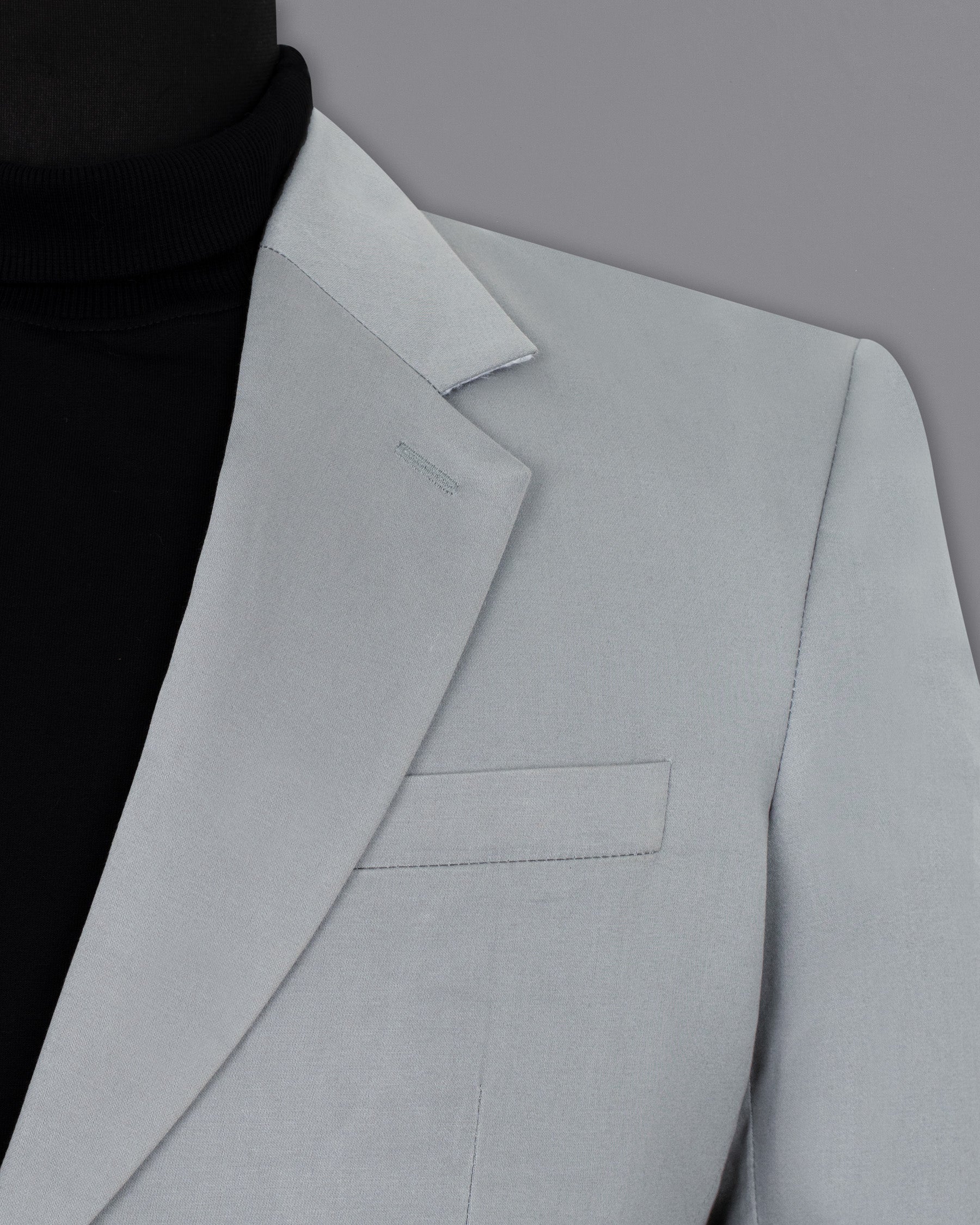 French Gray Premium Cotton Blazer
