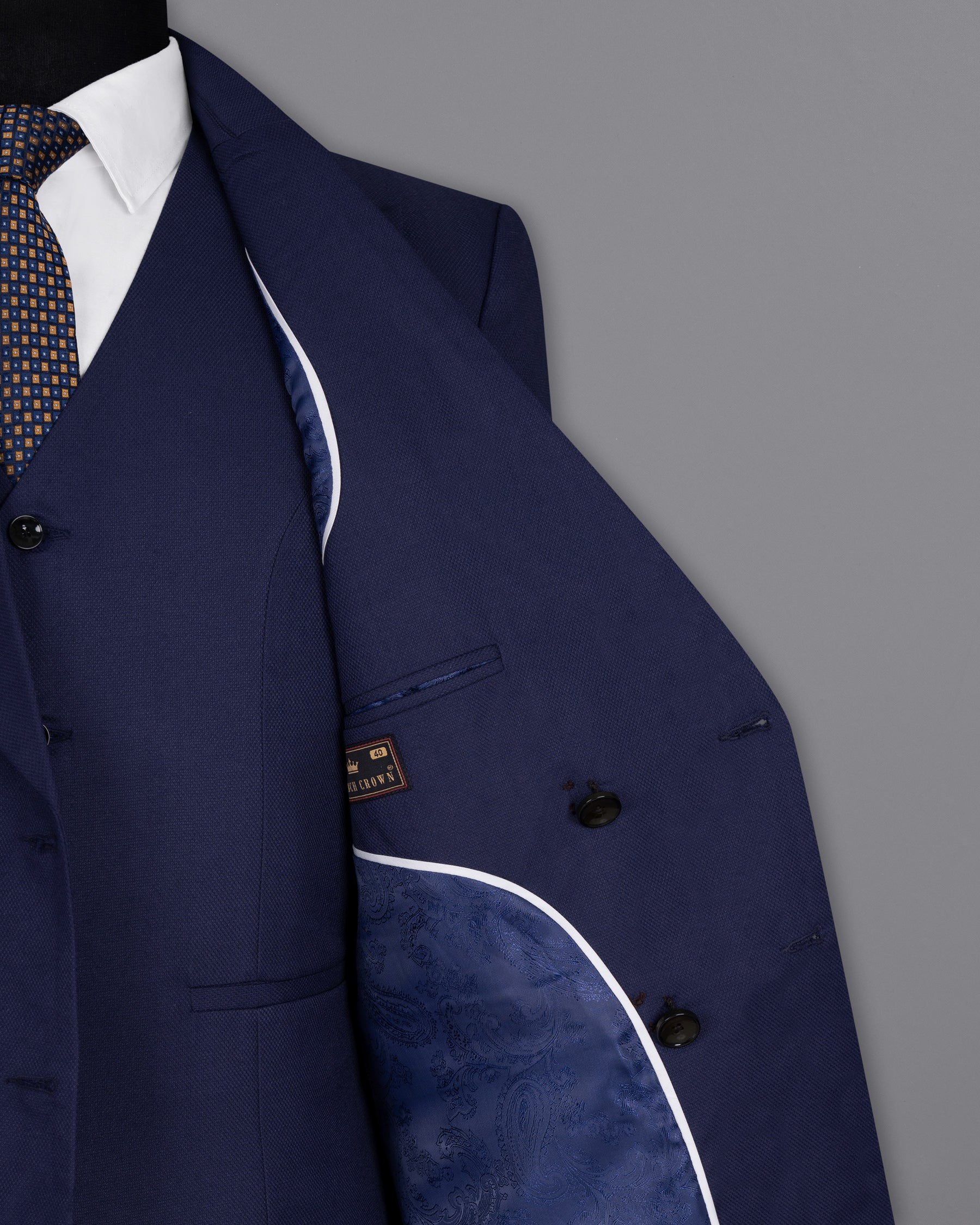 Royal Blue Wool Rich Double Breasted Blazer BL1380-DB-36, BL1380-DB-38, BL1380-DB-40, BL1380-DB-42, BL1380-DB-44, BL1380-DB-46, BL1380-DB-48, BL1380-DB-50, BL1380-DB-52, BL1380-DB-54, BL1380-DB-56, BL1380-DB-58, BL1380-DB-60