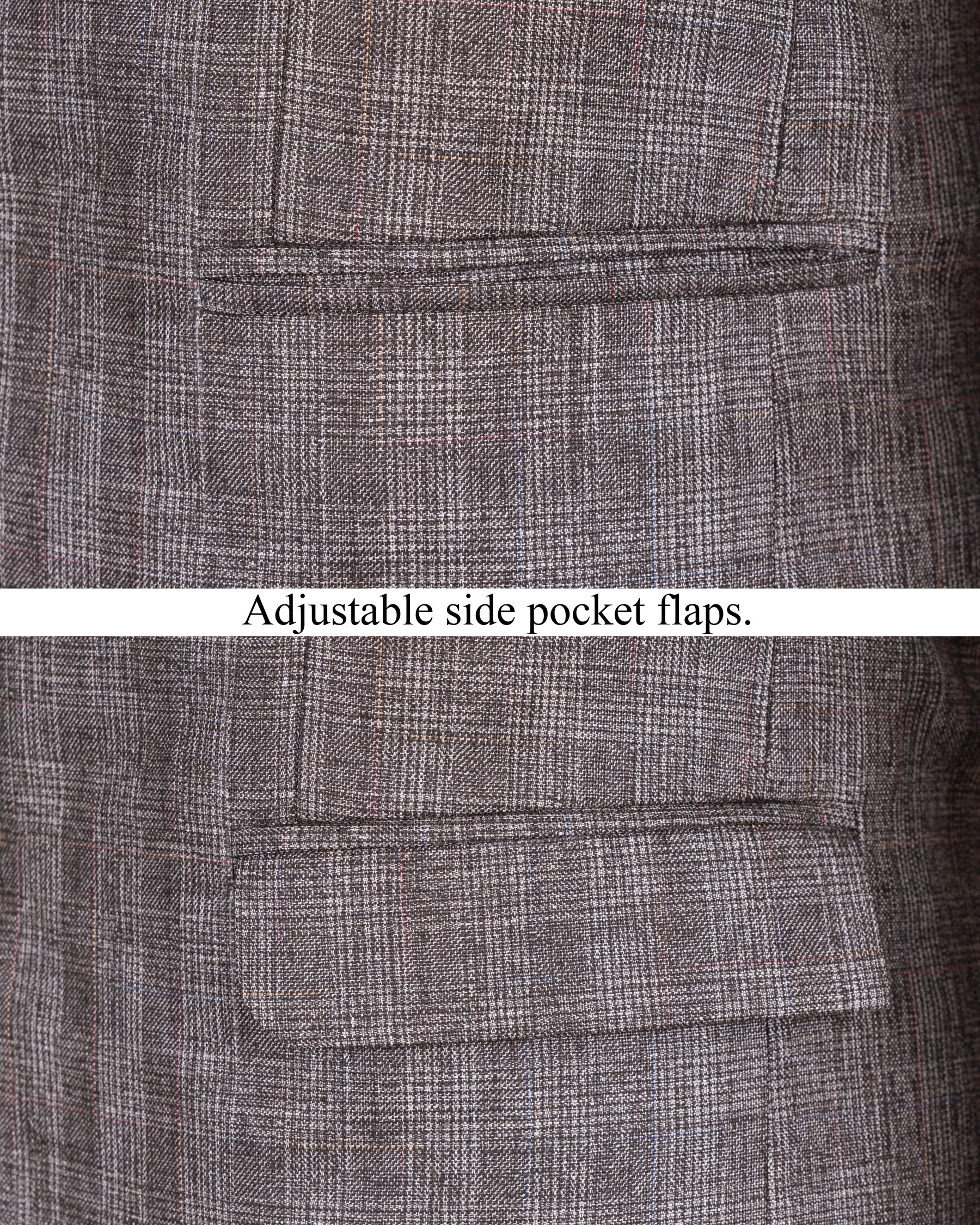 Don Juan Brown Plaid Wool Rich Blazer