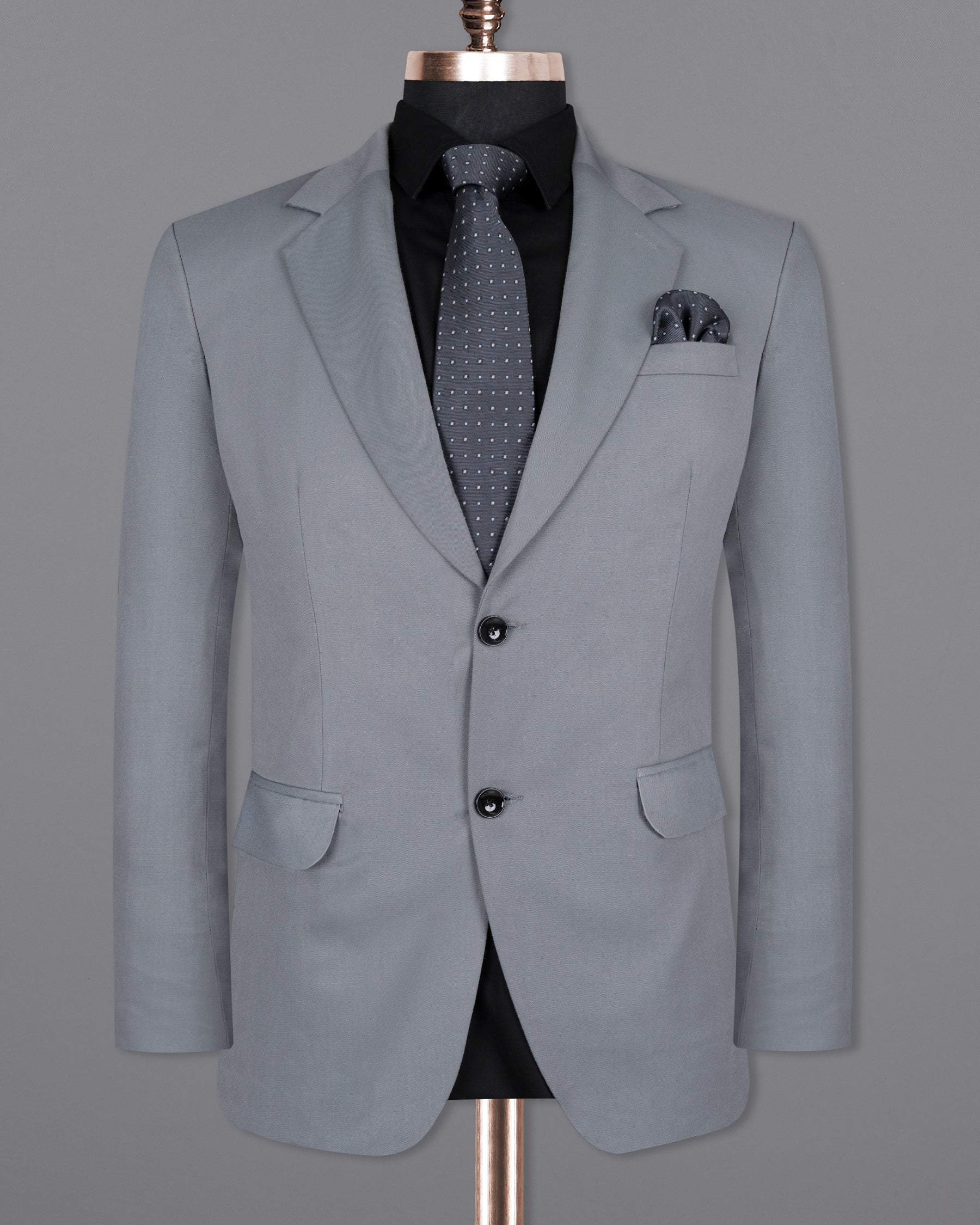 Rolling Stone Grey Wool Rich Blazer BL1402-SB-36, BL1402-SB-38, BL1402-SB-40, BL1402-SB-42, BL1402-SB-44, BL1402-SB-46, BL1402-SB-48, BL1402-SB-50, BL1402-SB-52, BL1402-SB-54, BL1402-SB-56, BL1402-SB-58, BL1402-SB-60