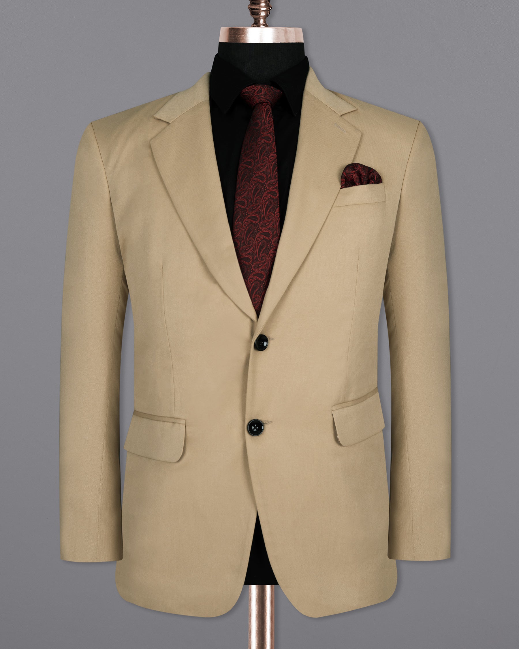 Cashmere Brown Wool Rich Blazer