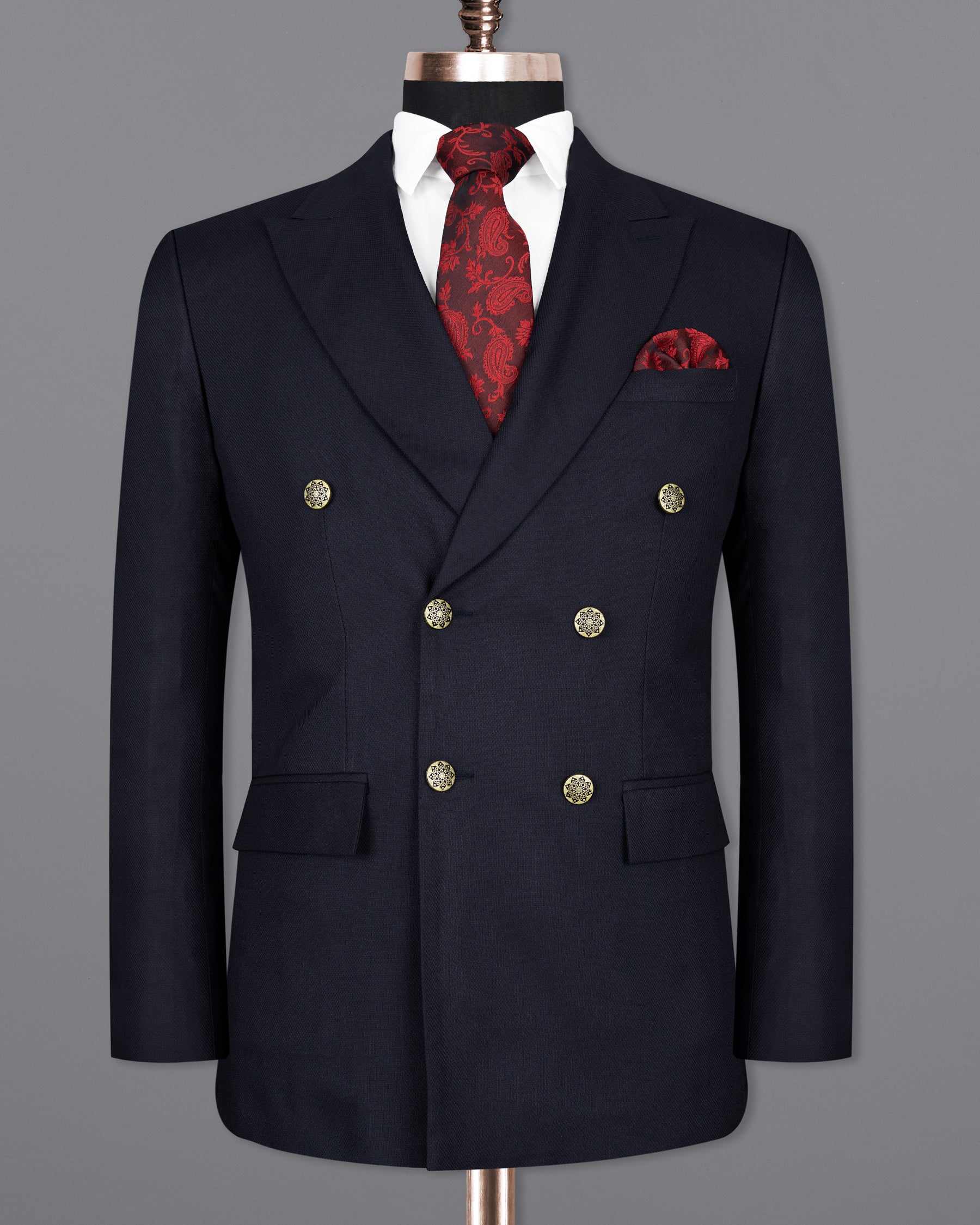 Dark Blue Wool Rich Double Breasted Blazer BL1416-DB-GB-36, BL1416-DB-GB-38, BL1416-DB-GB-40, BL1416-DB-GB-42, BL1416-DB-GB-44, BL1416-DB-GB-46, BL1416-DB-GB-48, BL1416-DB-GB-50, BL1416-DB-GB-52, BL1416-DB-GB-54, BL1416-DB-GB-56, BL1416-DB-GB-58, BL1416-DB-GB-60