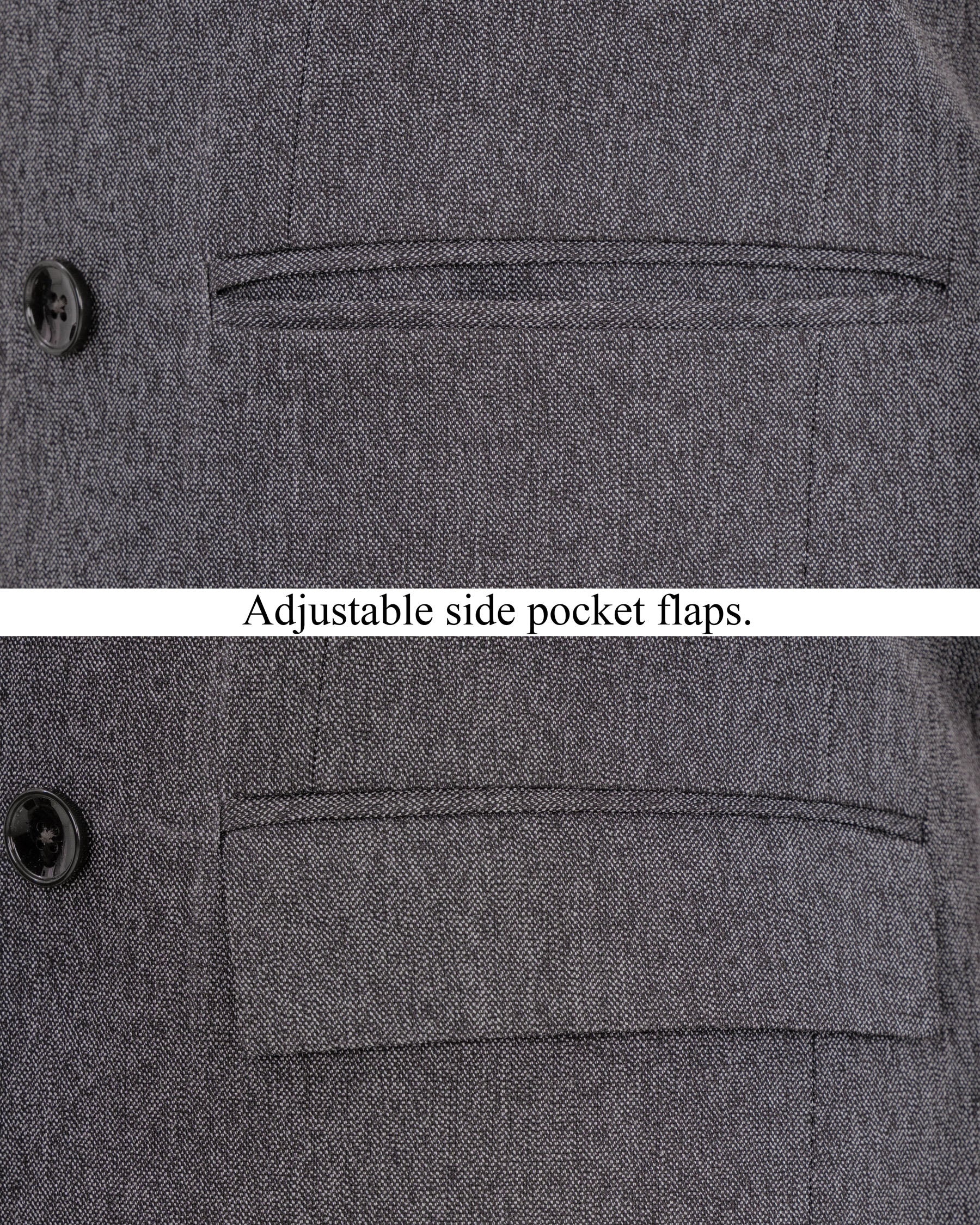 Mobster Grey Double-Breasted Premium Cotton Blazer BL1451-DB-36,BL1451-DB-38,BL1451-DB-40,BL1451-DB-42,BL1451-DB-44,BL1451-DB-46,BL1451-DB-48,BL1451-DB-50,BL1451-DB-52,BL1451-DB-54,BL1451-DB-56,BL1451-DB-58,BL1451-DB-60