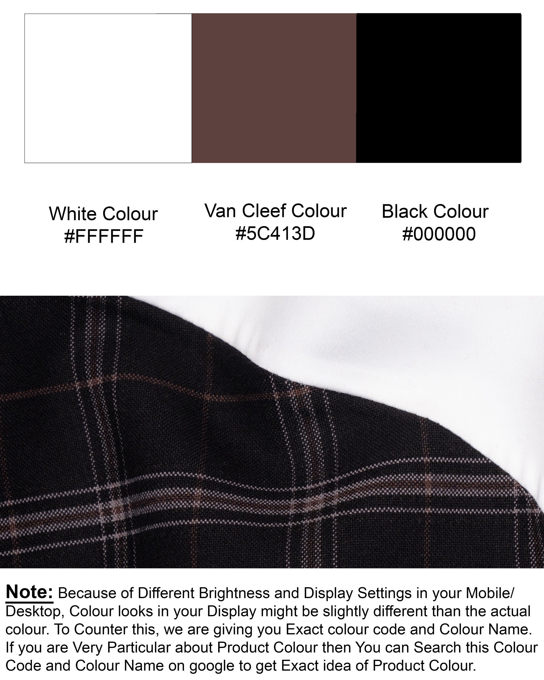 Jade black windowpane wirh White Wool Rich Designer Blazer BL1485-D26-36, BL1485-D26-38, BL1485-D26-40, BL1485-D26-42, BL1485-D26-44, BL1485-D26-46, BL1485-D26-48, BL1485-D26-50, BL1485-D26-52, BL1485-D26-54, BL1485-D26-56, BL1485-D26-58, BL1485-D26-60