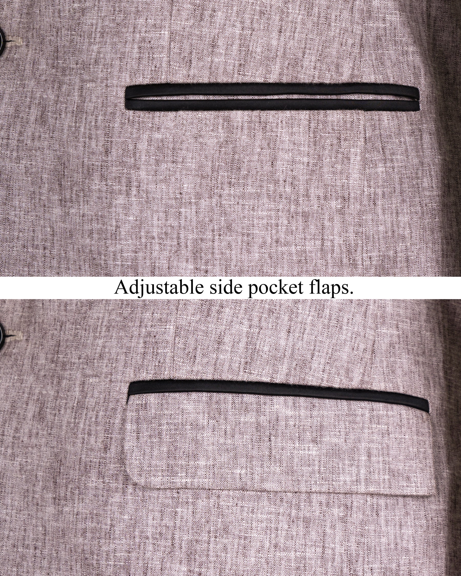Bouquet Purple Luxurious Linen Tuxedo Blazer