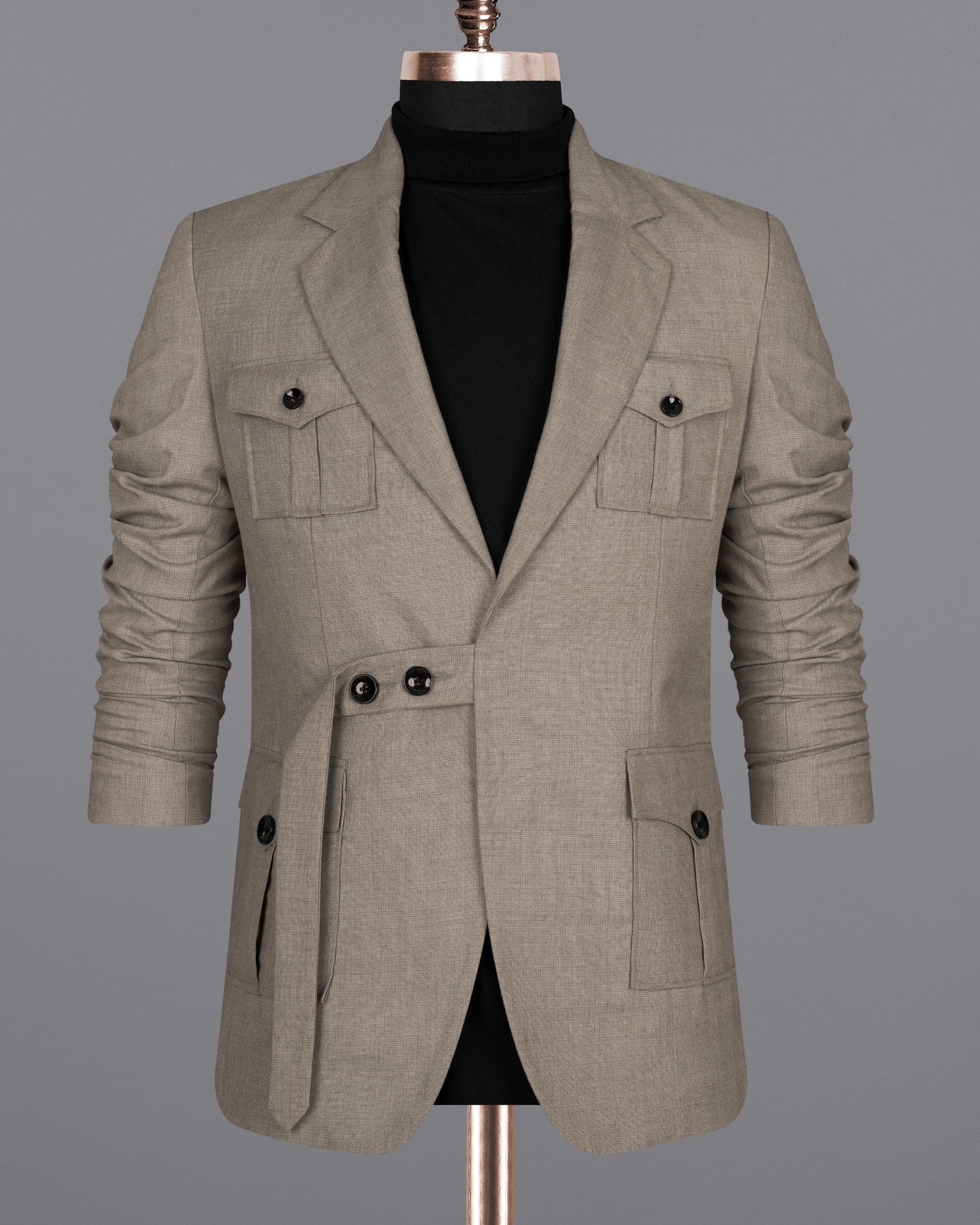 Zorba Grey Woolrich Patch Pocket Sports Blazer BL1475-D3-36,BL1475-D3-38,BL1475-D3-40,BL1475-D3-42,BL1475-D3-44,BL1475-D3-46,BL1475-D3-48,BL1475-D3-50,BL1475-D3-52,BL1475-D3-54,BL1475-D3-56,BL1475-D3-58,BL1475-D3-60
