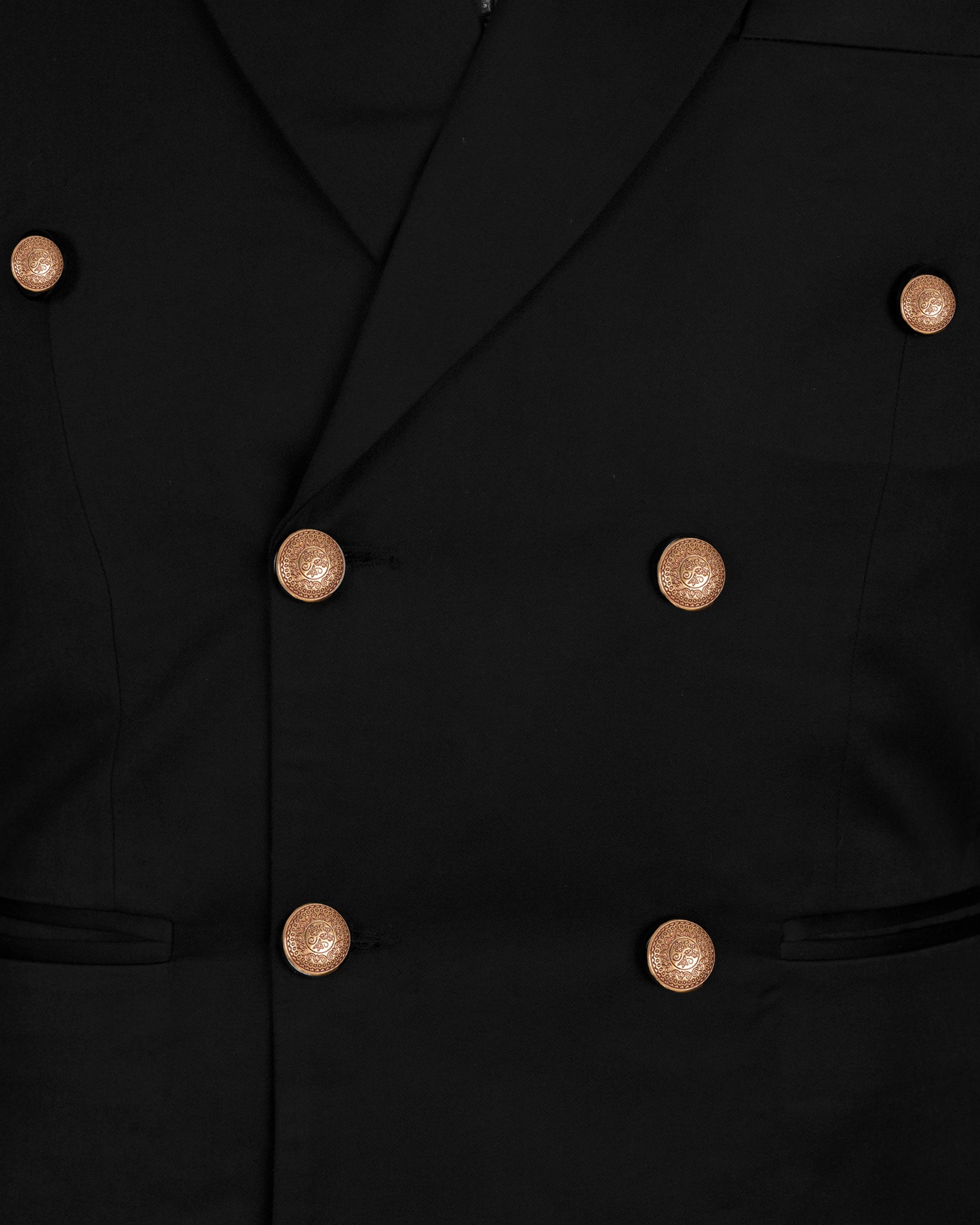 Double breasted jacket hot sale with gold buttons